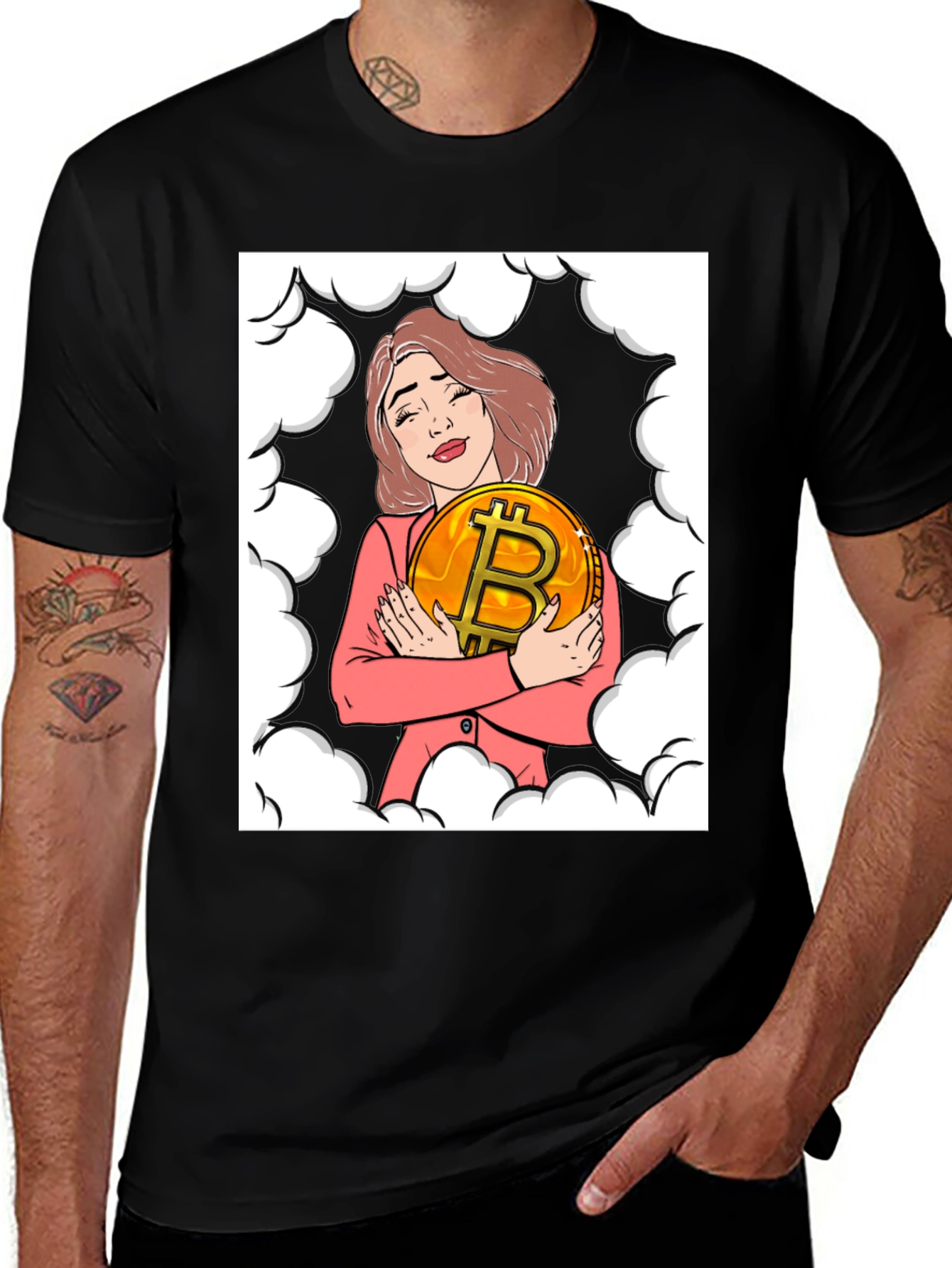 Variant 19 of Bitcoin Woman T-Shirt - Crypto Fashion Tee