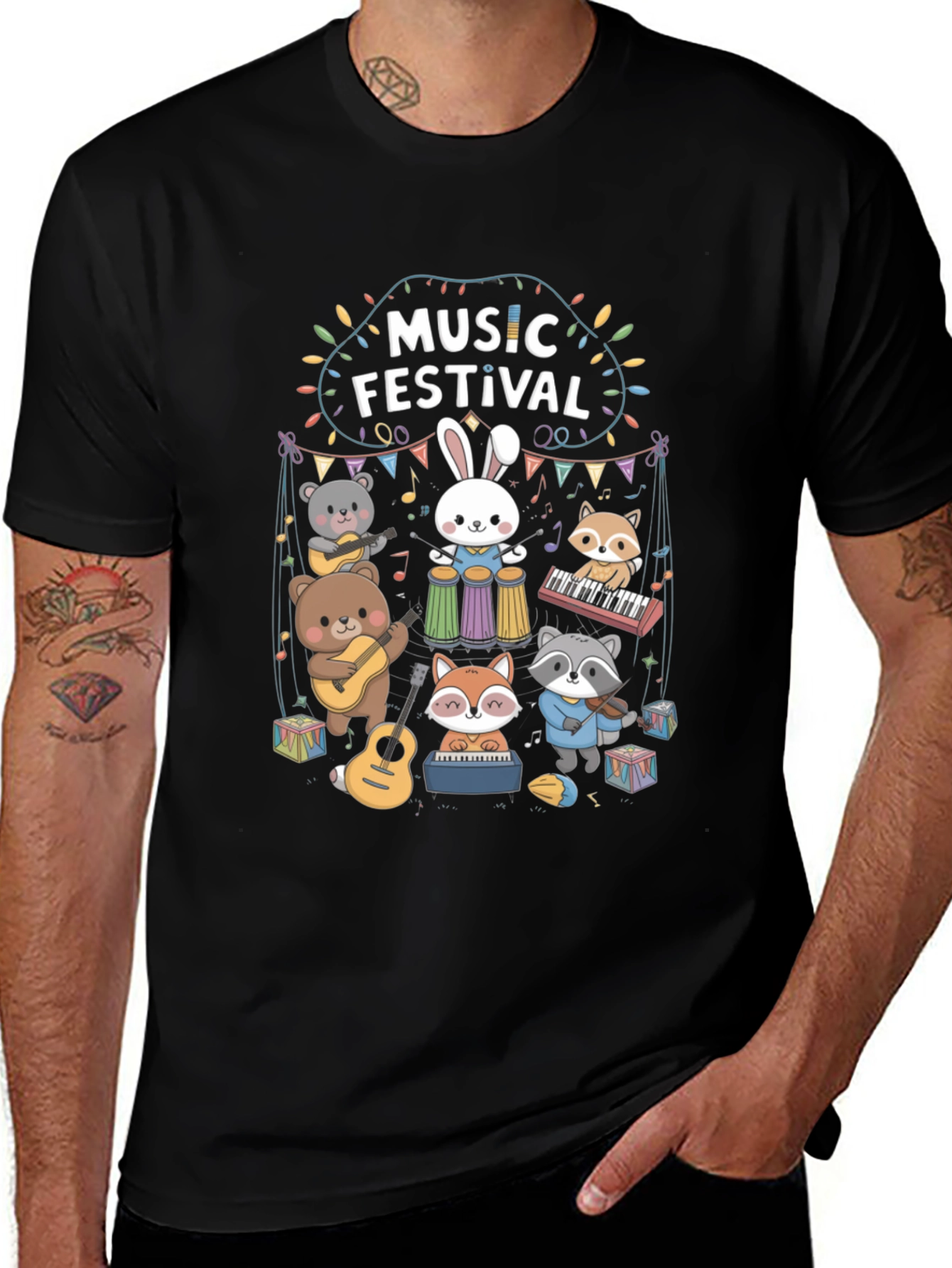 Variant 12 of Music Festival Crew Neck T-shirt