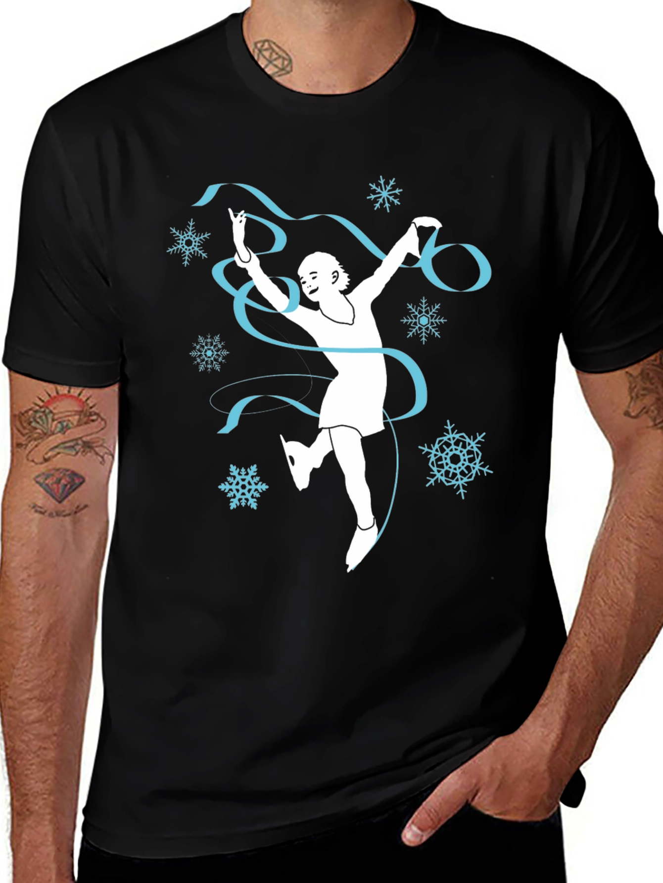 Variant 15 of Winter Ice Skater Graphic Tee