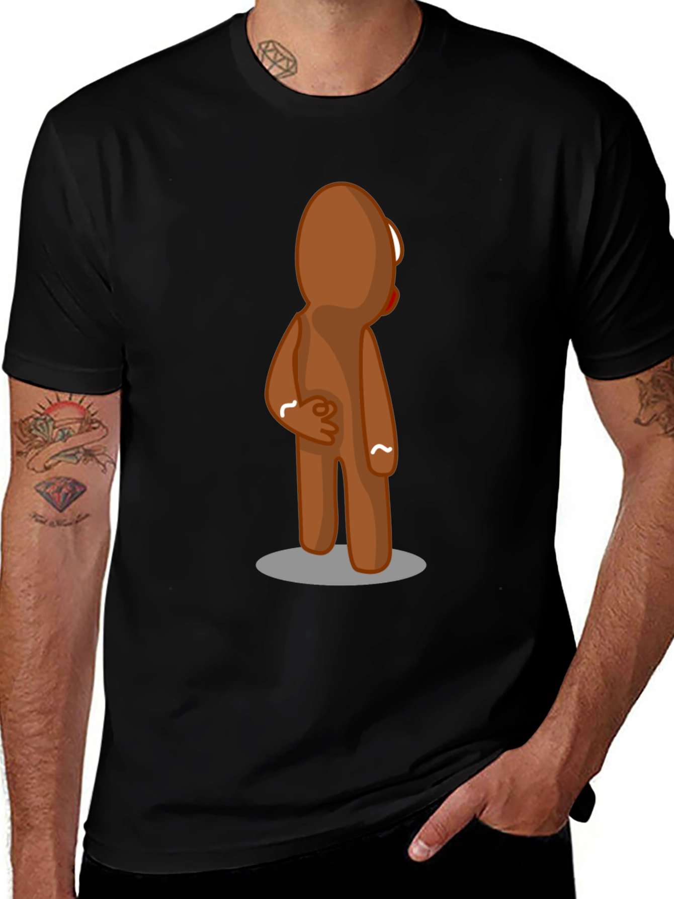 Variant 20 of Gingerbread Man Back T-Shirt