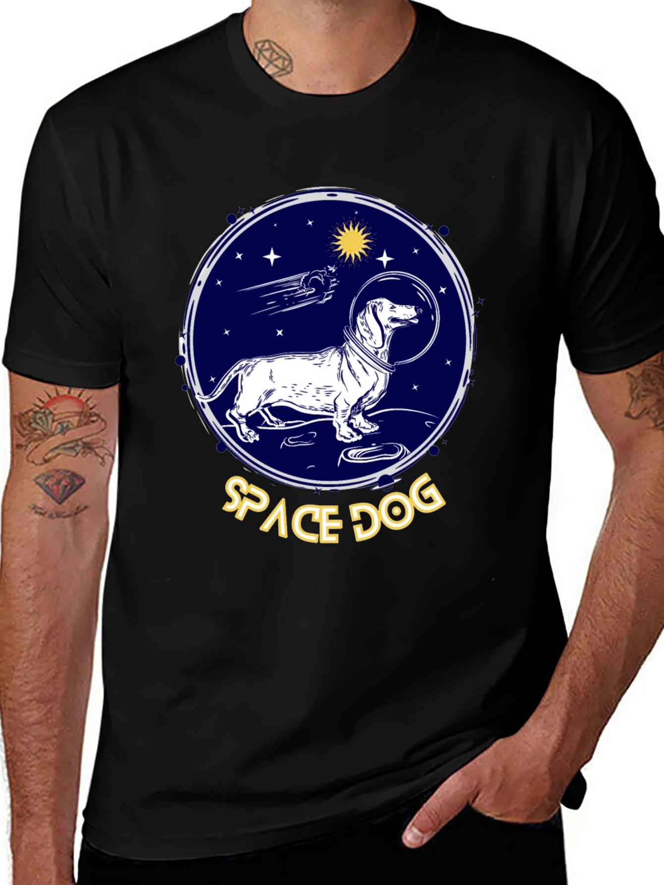 Variant 24 of Space Dog Graphic T-Shirt