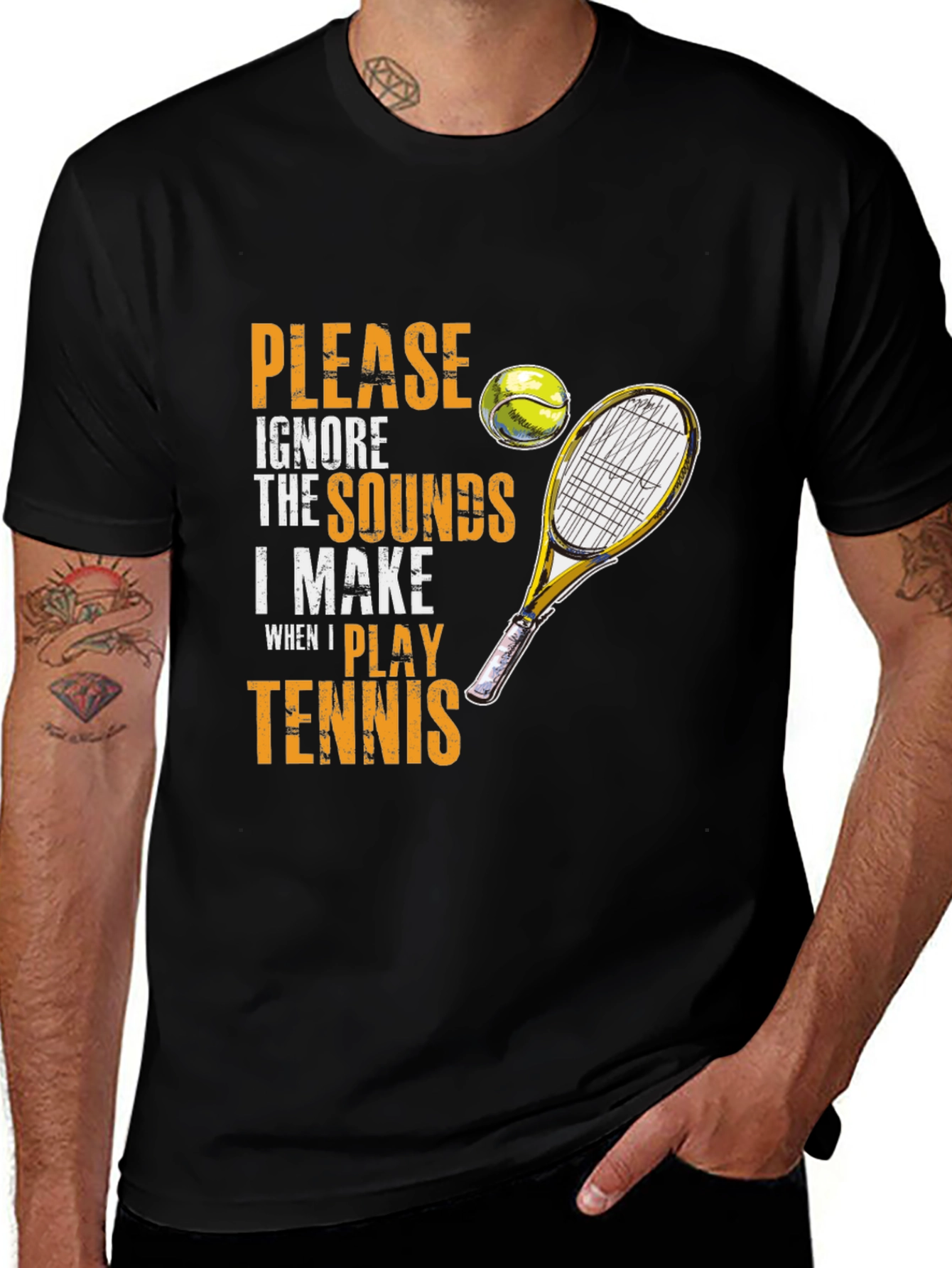 Variant 14 of Tennis Player Humor Graphic T-Shirt