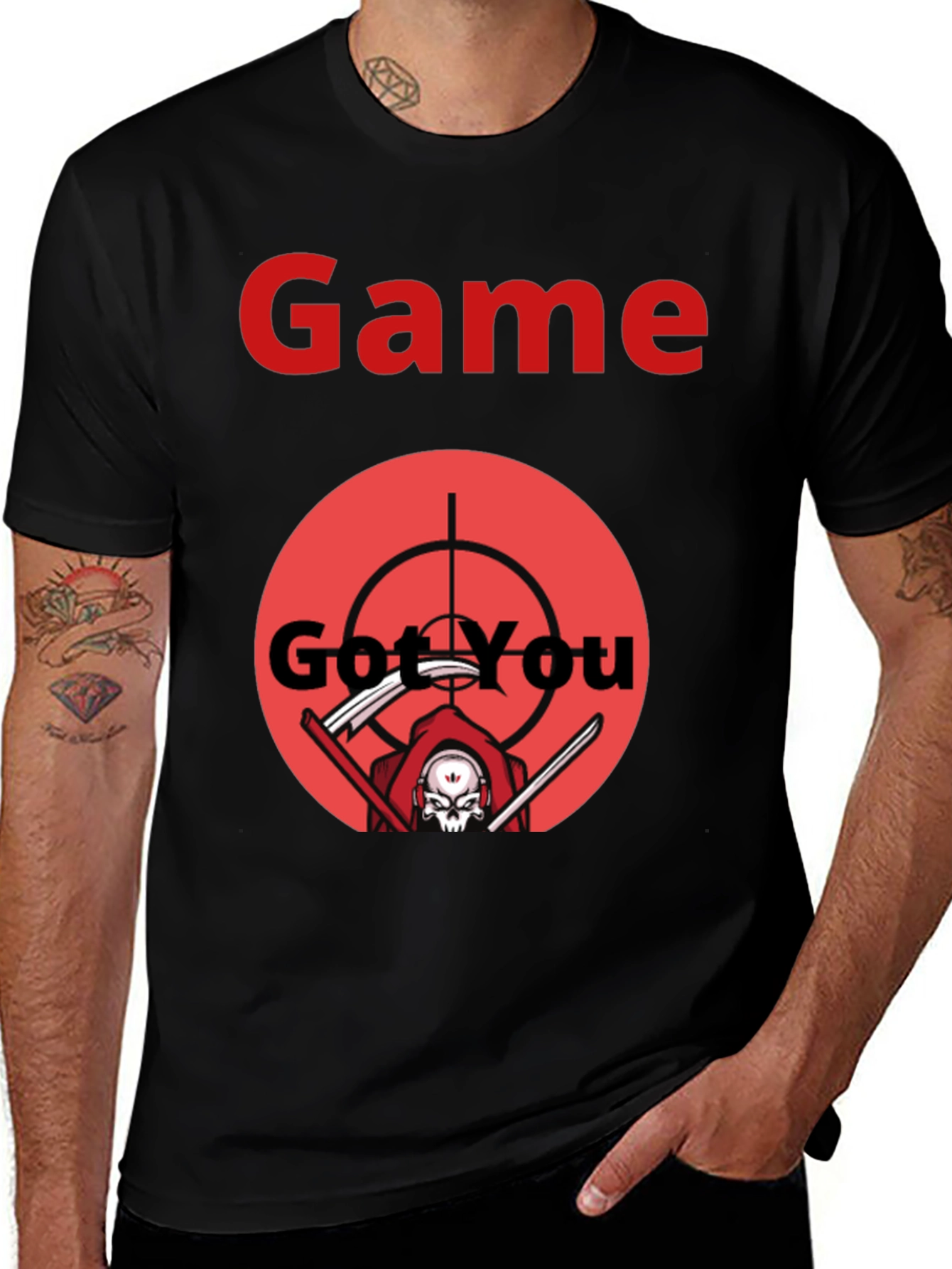 Variant 17 of Game Got You T-Shirt Black Graphic Tee