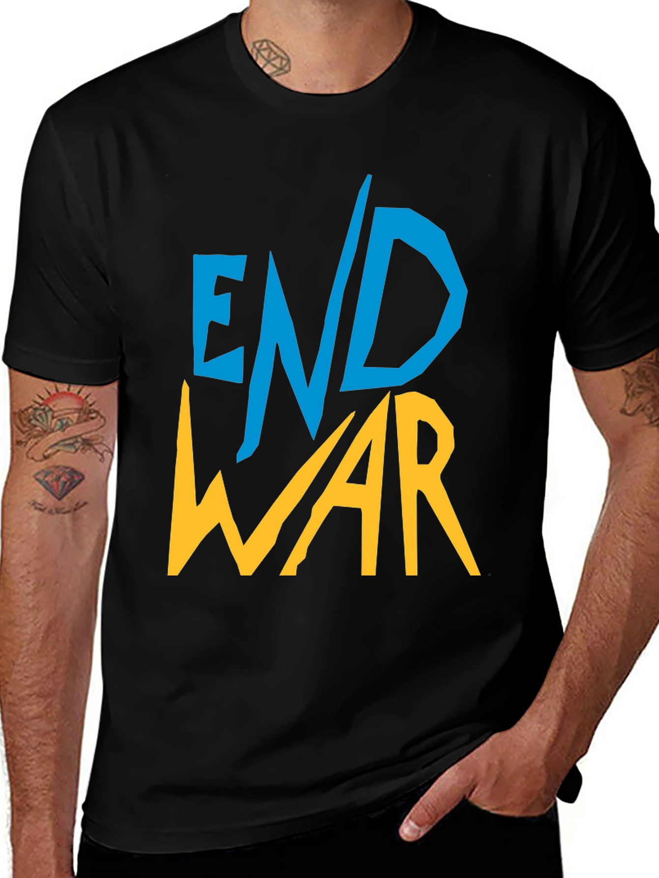 Variant 25 of End War Graphic Tee - Unisex Black T-Shirt