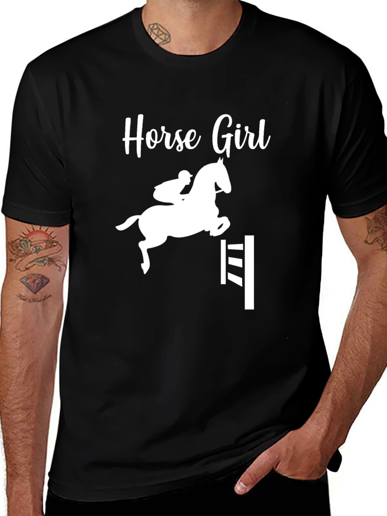 Variant 18 of Horse Girl T-Shirt - Equestrian Tee