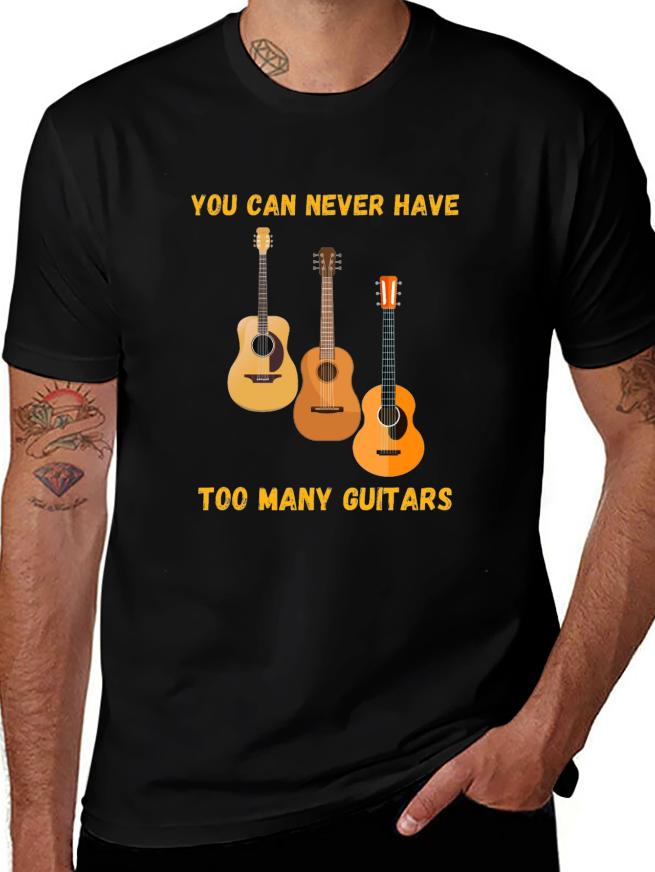Variant 8 of Guitar Lover T-Shirt: You Can Never Have Too Many