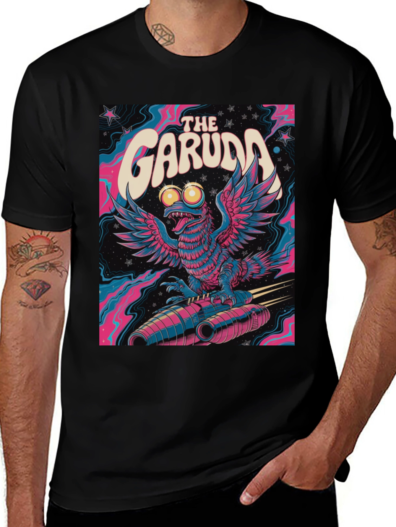 Variant 11 of The Garuda Graphic T-Shirt - Sci-Fi Bird Creature Tee