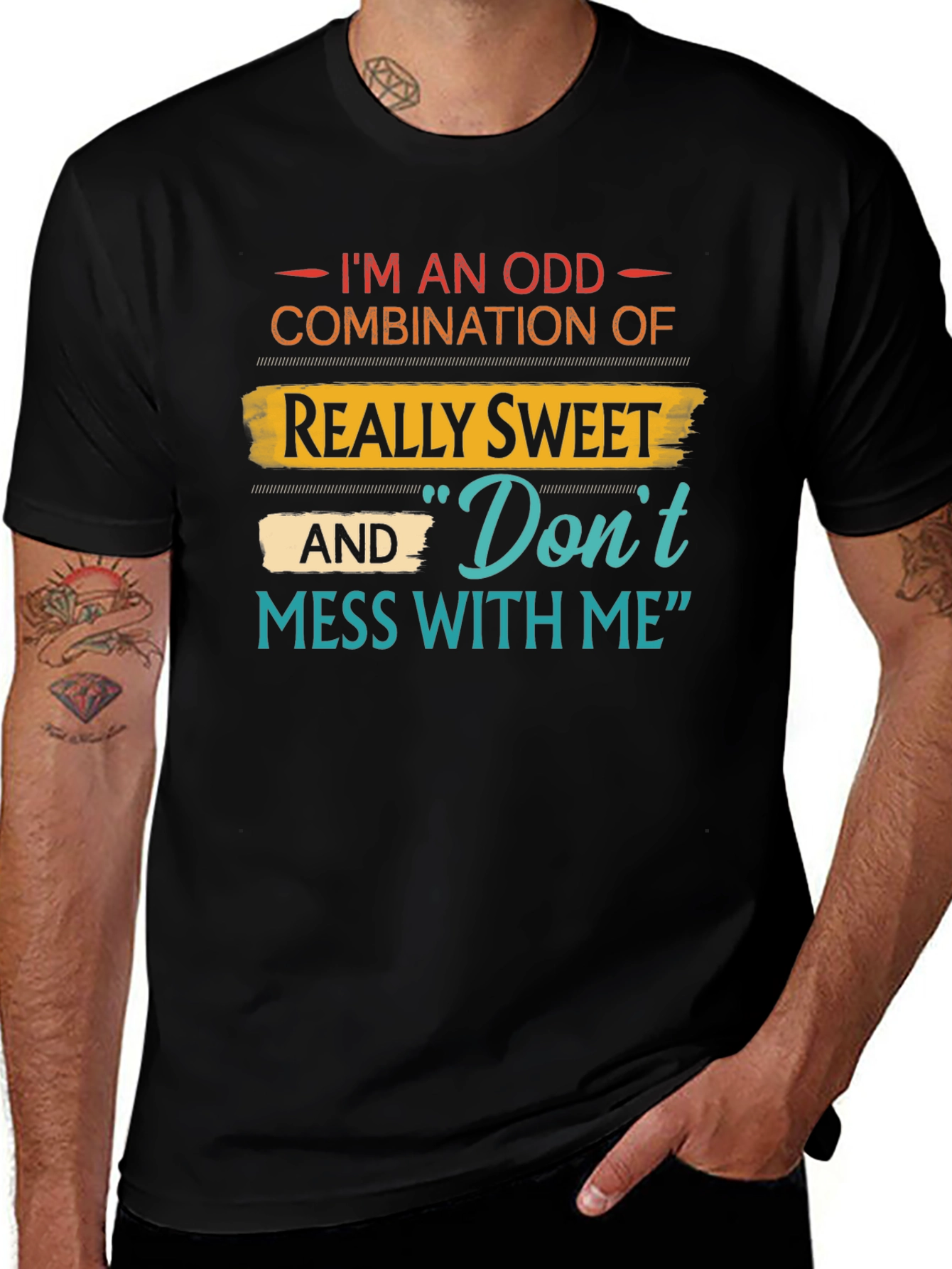 Variant 6 of Odd Combination T-Shirt: Sweet & Sassy Graphic Tee