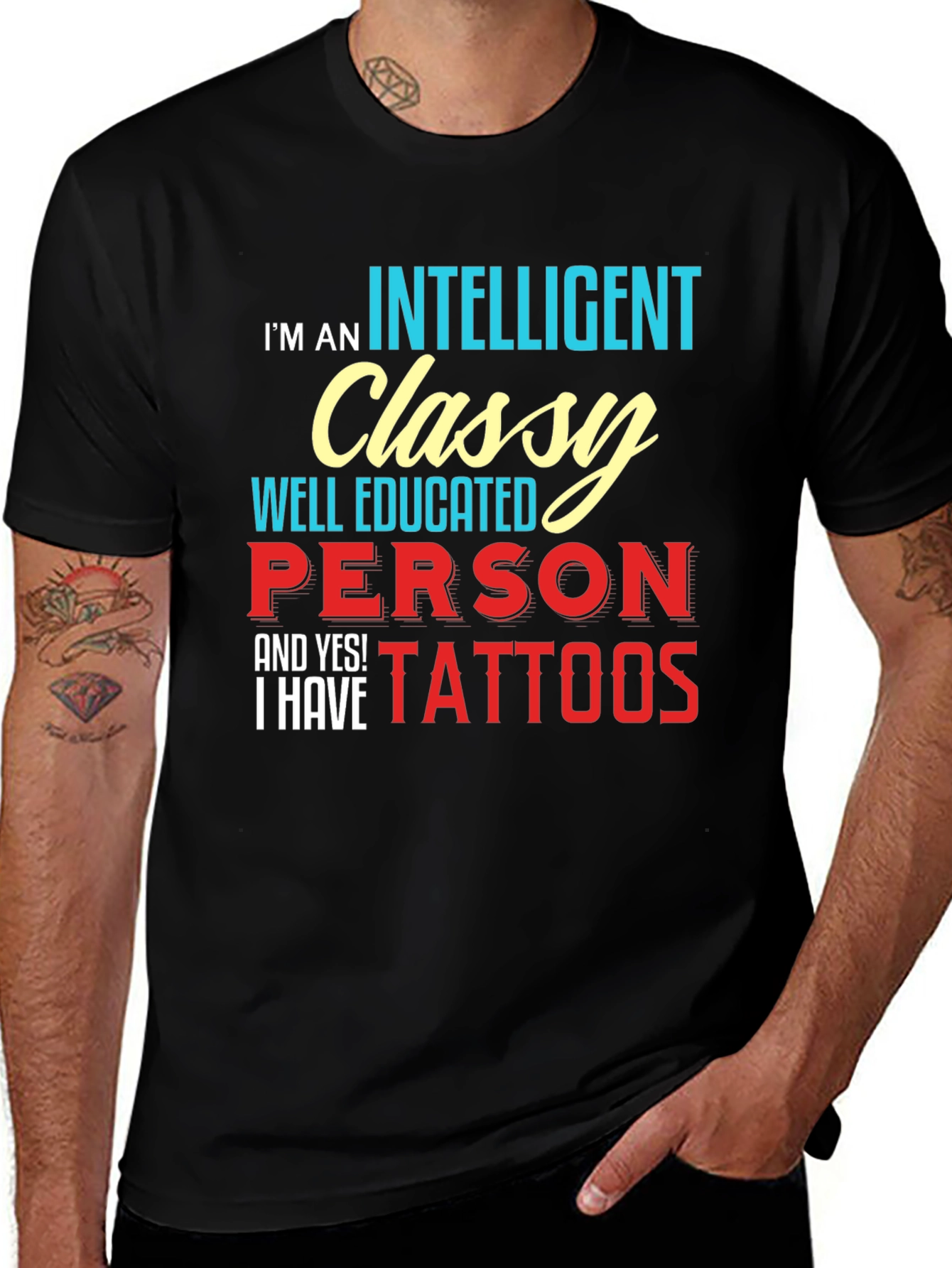 Variant 7 of Intelligent Classy Tattooed T-Shirt