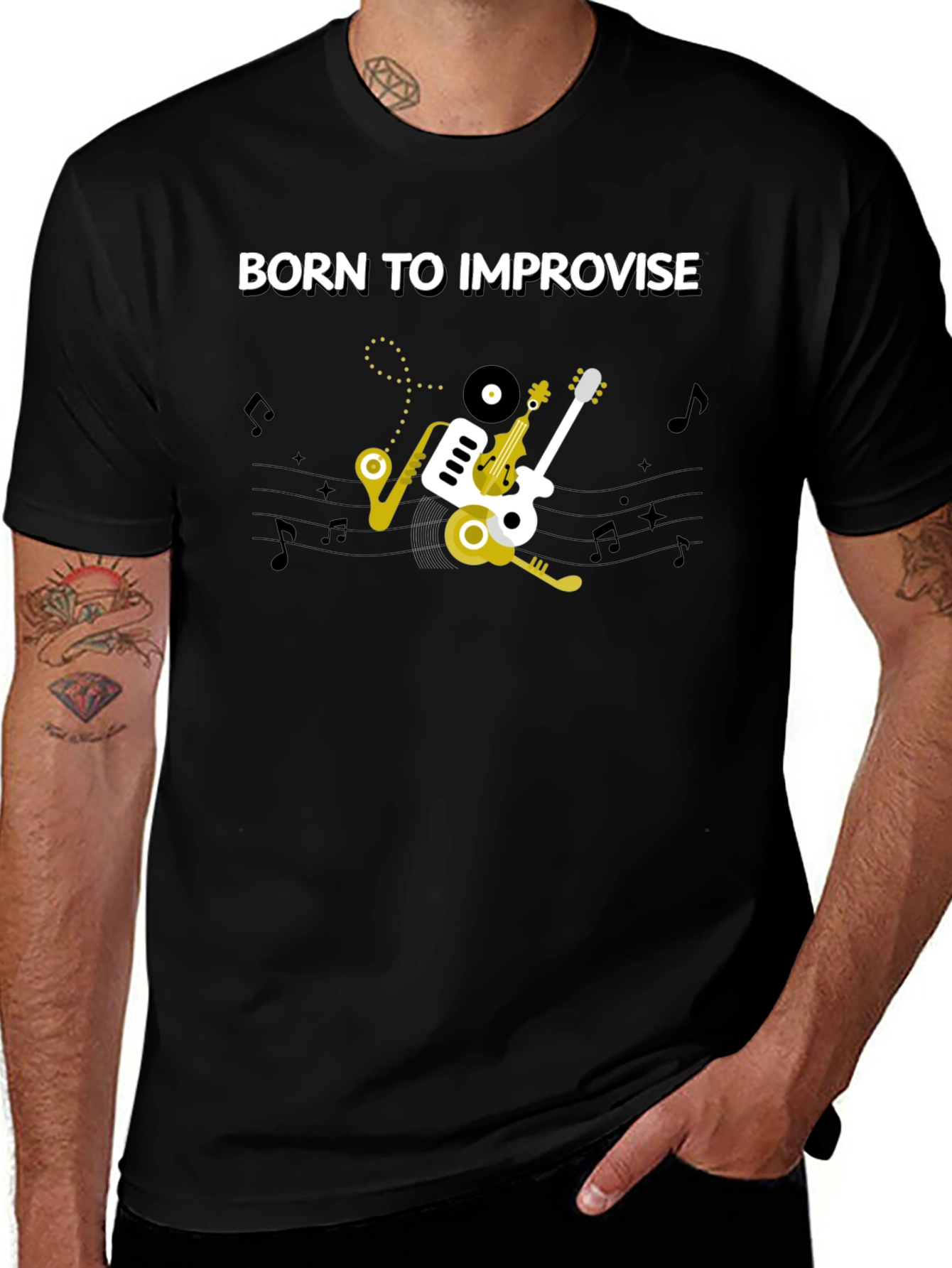 Born To Improvise Music T-Shirt