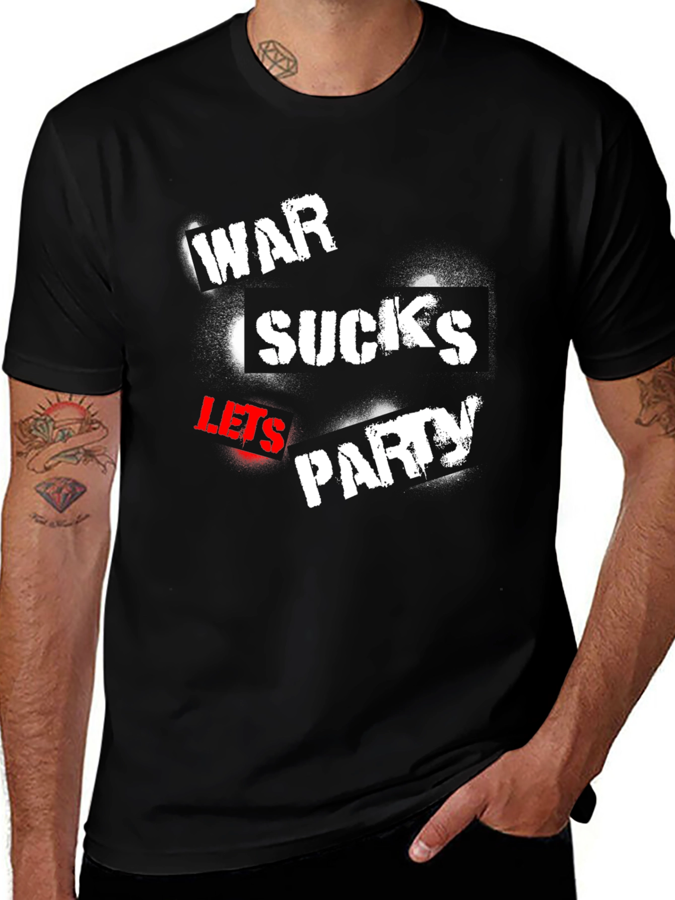 Variant 22 of War Sucks Let's Party T-Shirt