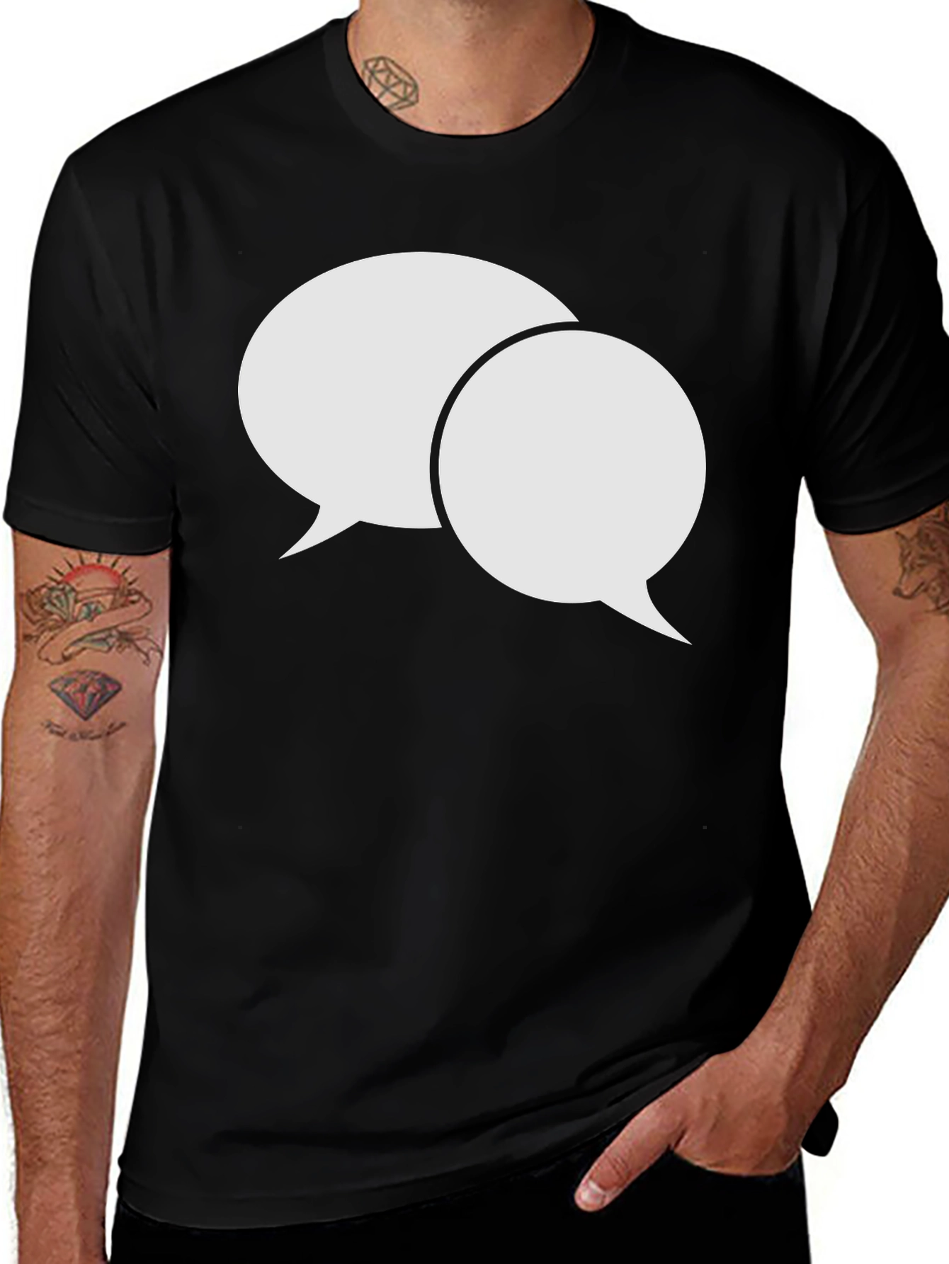 Conversation Bubble Graphic T-Shirt