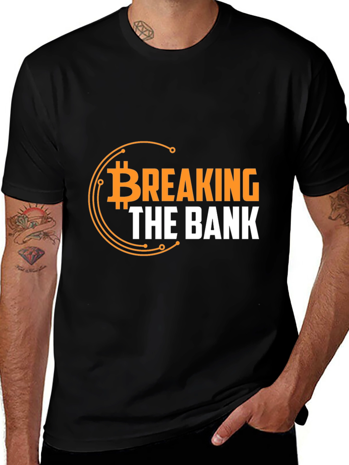 Variant 16 of Breaking The Bank Bitcoin Graphic T-Shirt