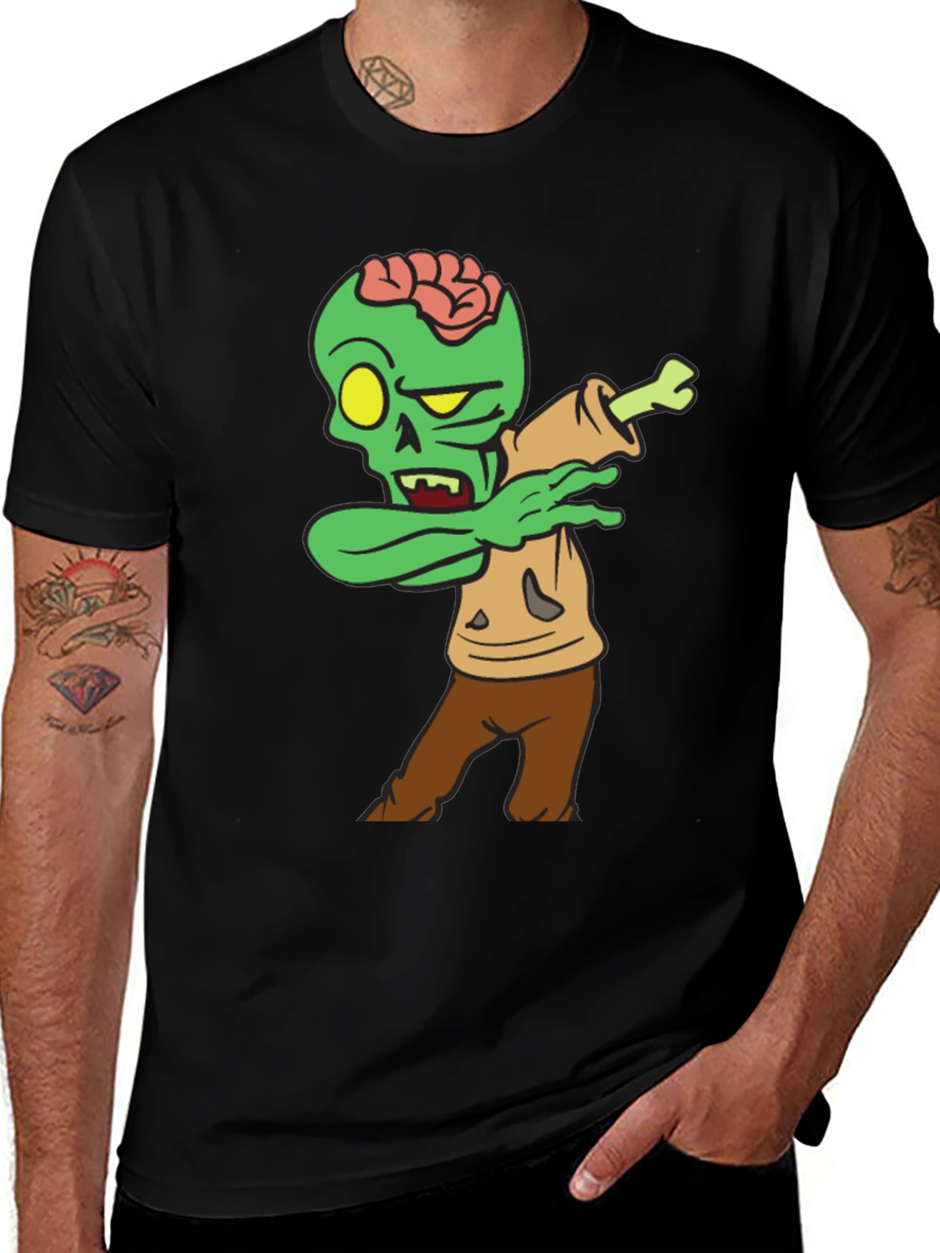 Variant 10 of Zombie Dab T-Shirt - Halloween Cartoon Tee