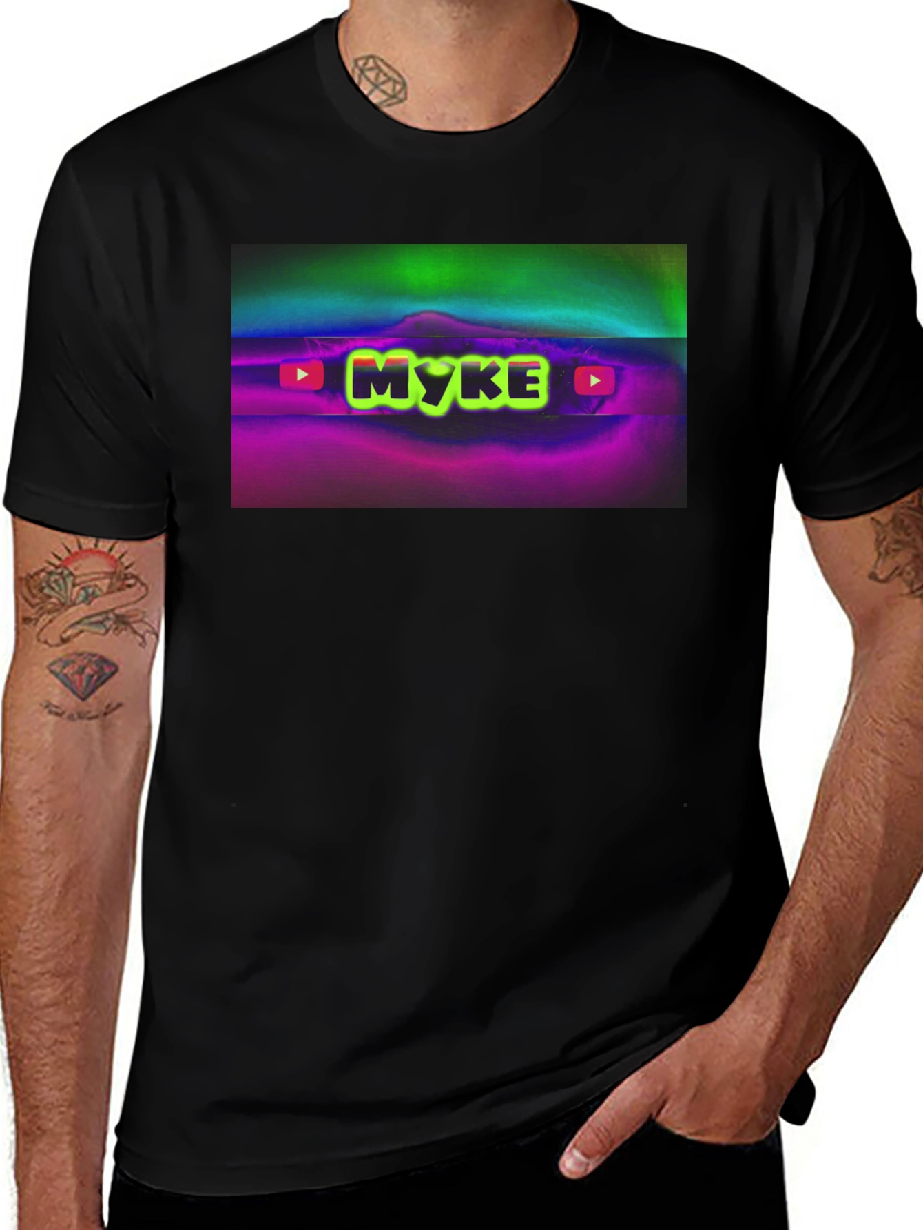 Variant 19 of MYKE Logo Black T-Shirt: Stylish and Comfy!