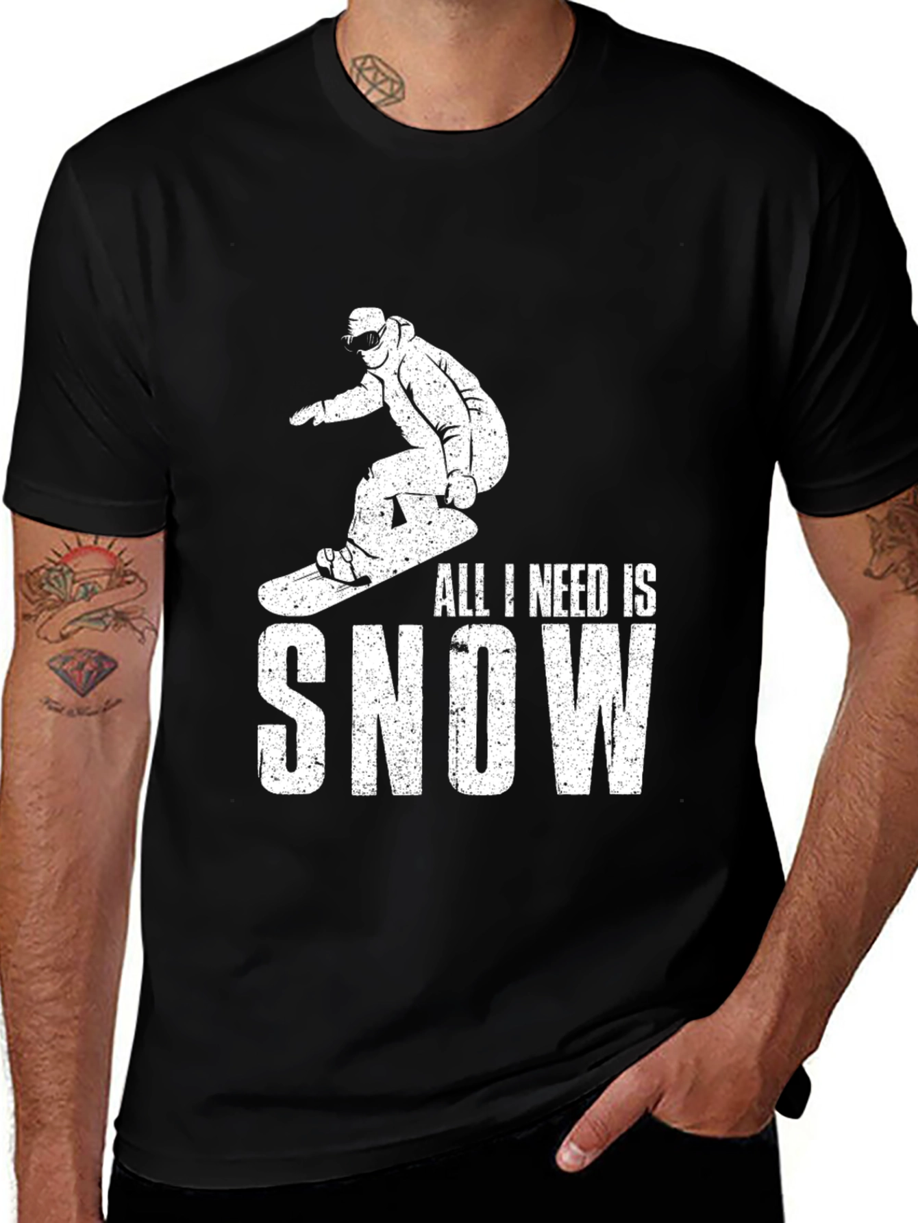Variant 15 of All I Need is Snow T-Shirt