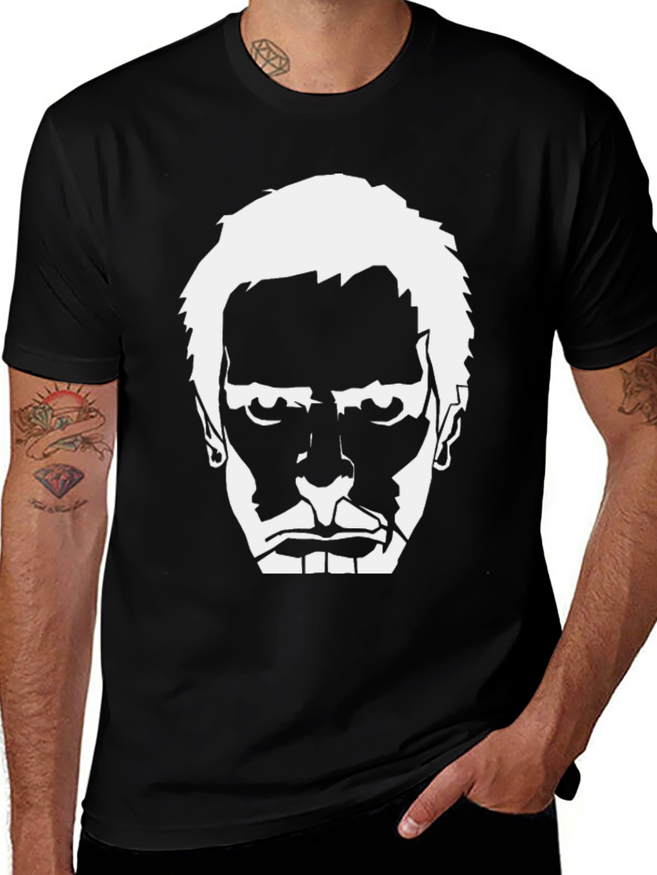 Variant 21 of Silhouette Portrait Graphic Tee