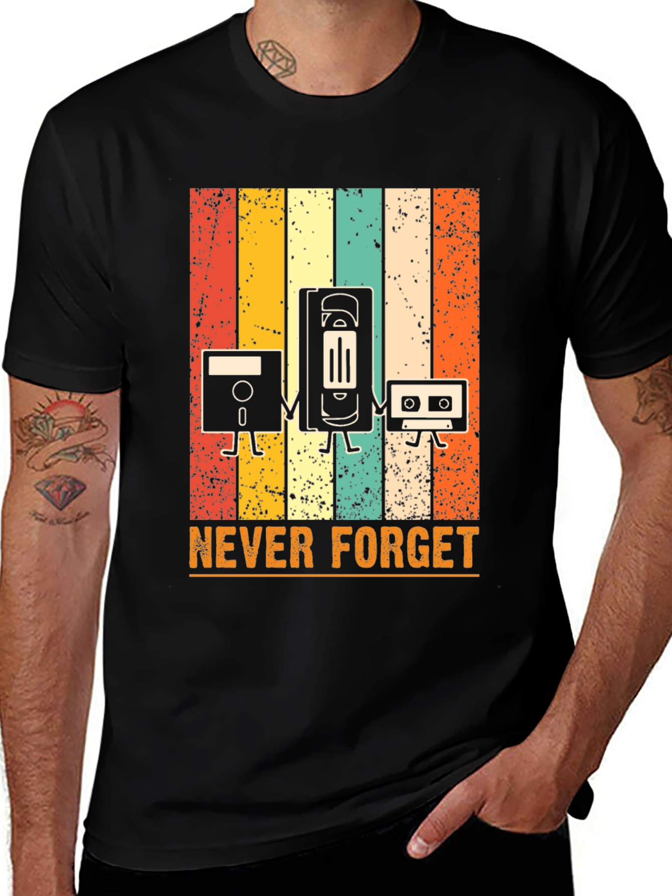 Variant 13 of Retro Media T-Shirt - Never Forget