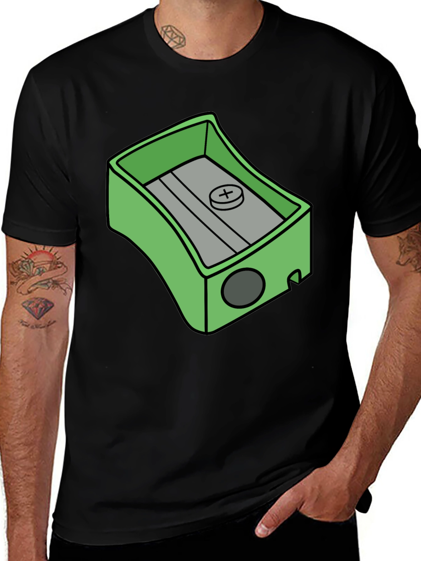Variant 30 of Pencil Sharpener Graphic Tee - Novelty T-Shirt