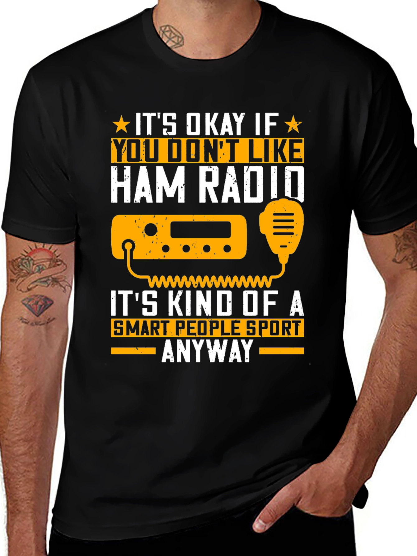Variant 9 of Ham Radio Smart People Sport T-Shirt