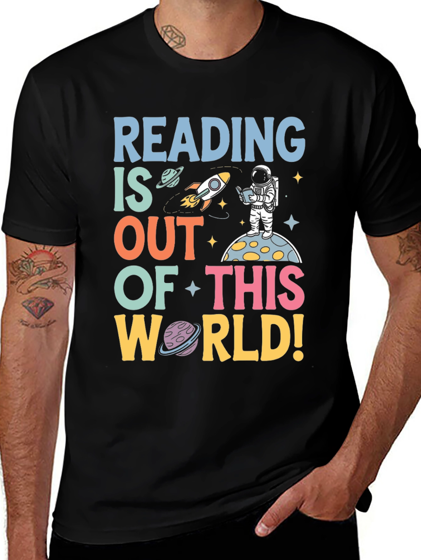 Variant 19 of Reading Is Out of This World T-Shirt