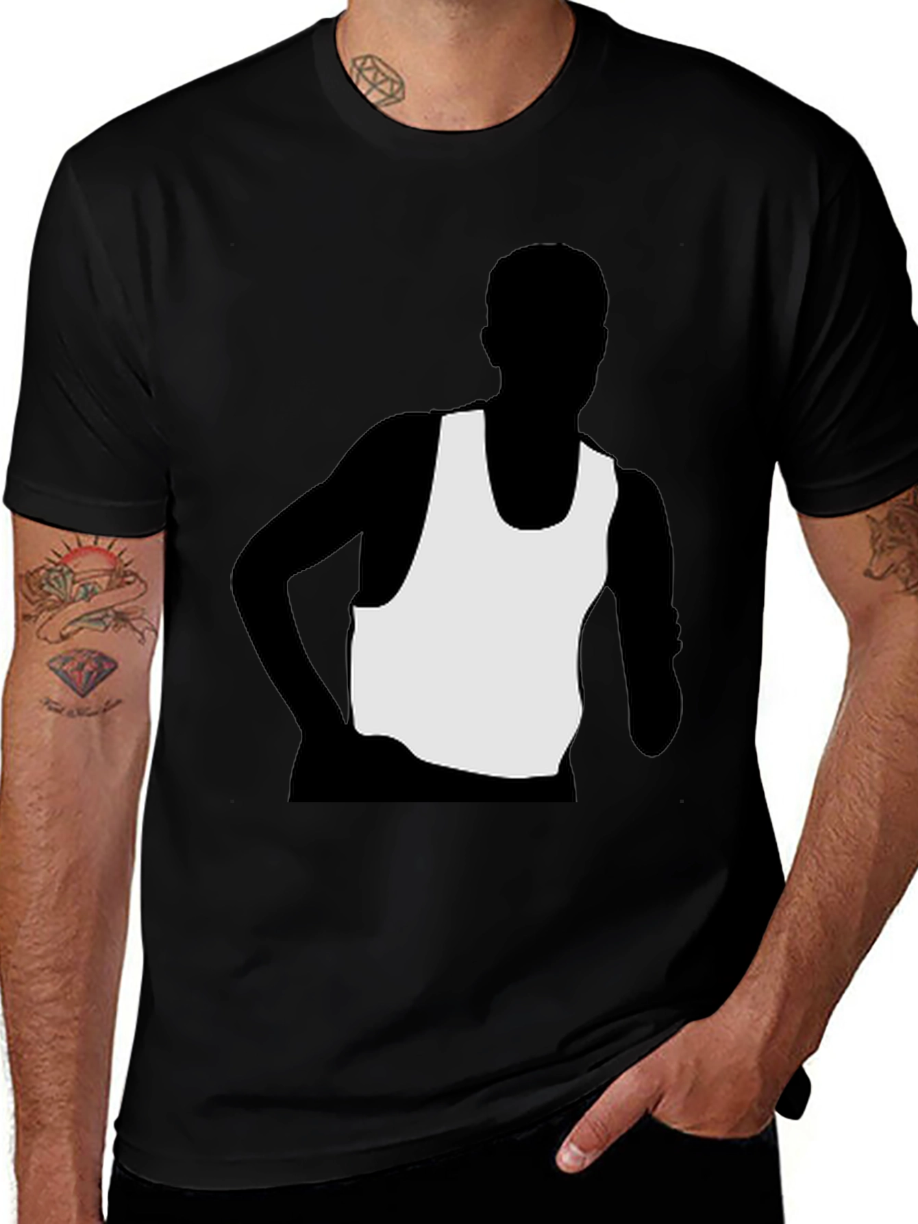 Variant 3 of Silhouette Graphic Tee - Modern Style