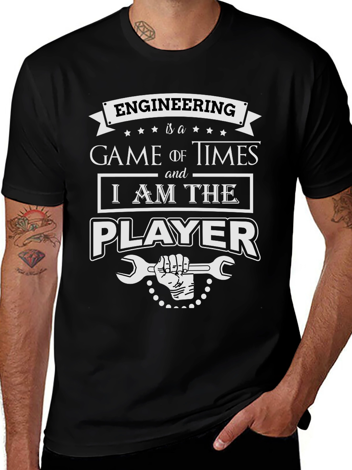 Variant 10 of Engineering Game T-Shirt - I am the Player!