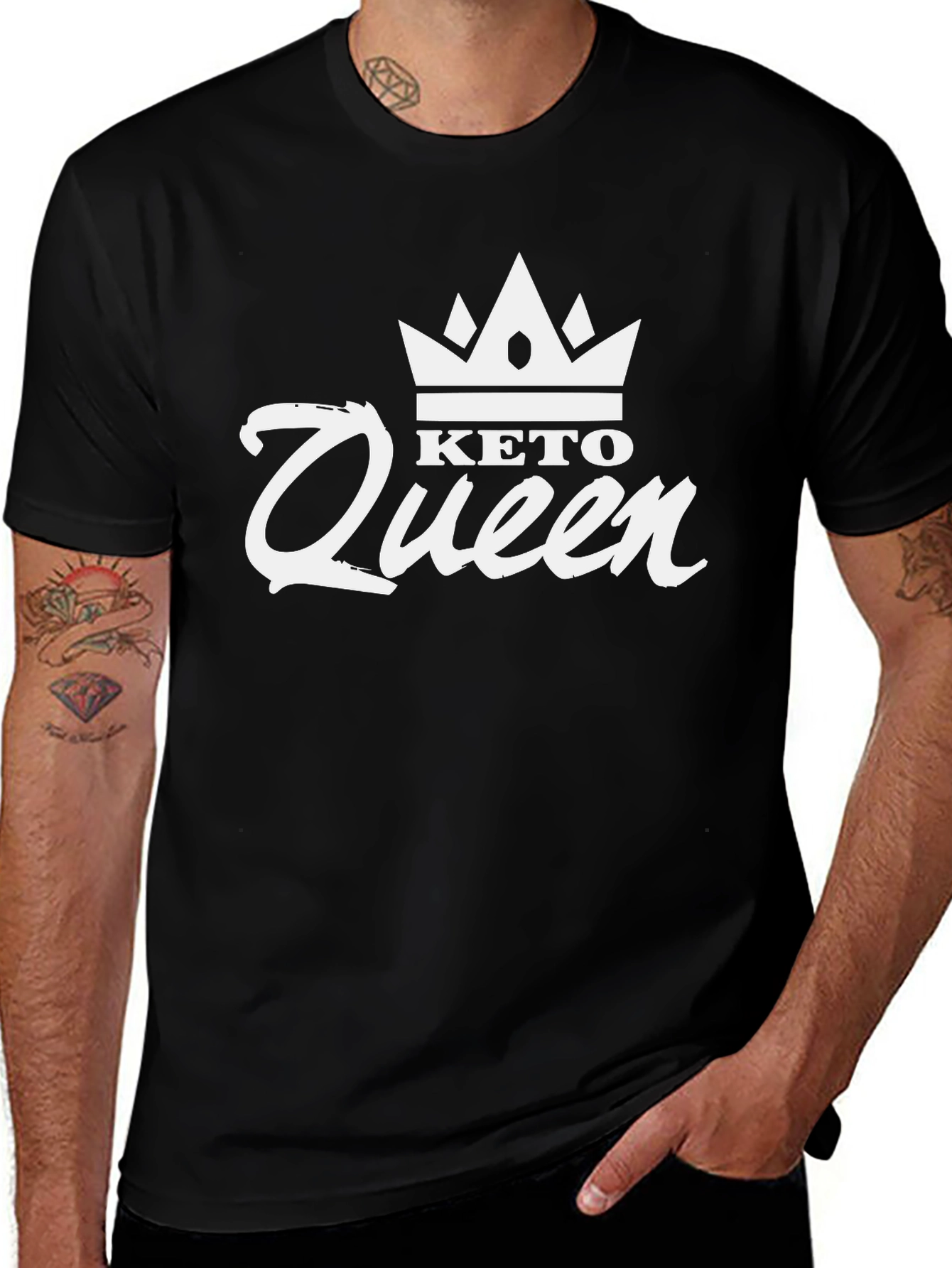 Variant 12 of Keto Queen Black T-Shirt