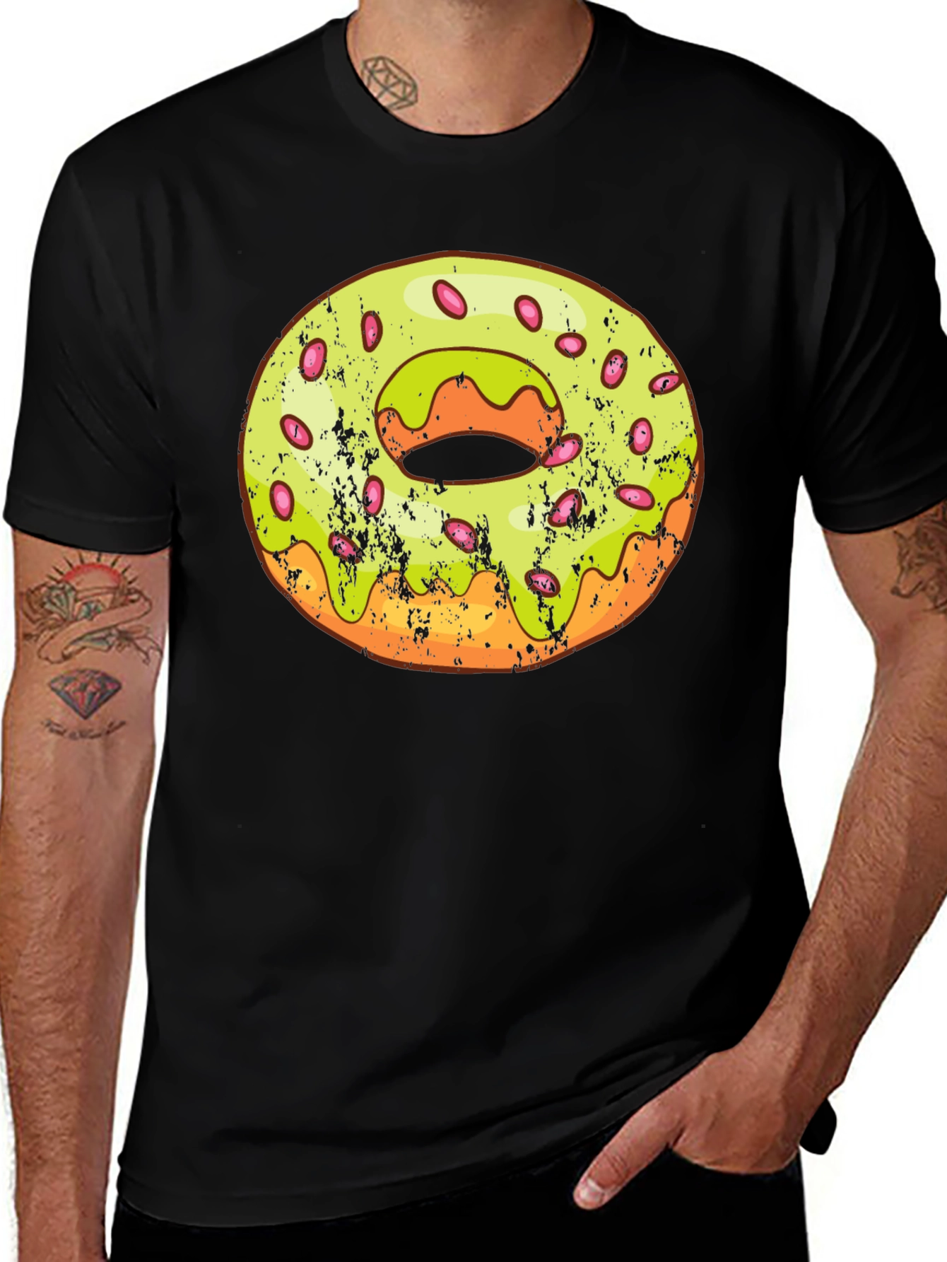 Variant 15 of Donut Graphic T-Shirt - Fun Foodie Tee