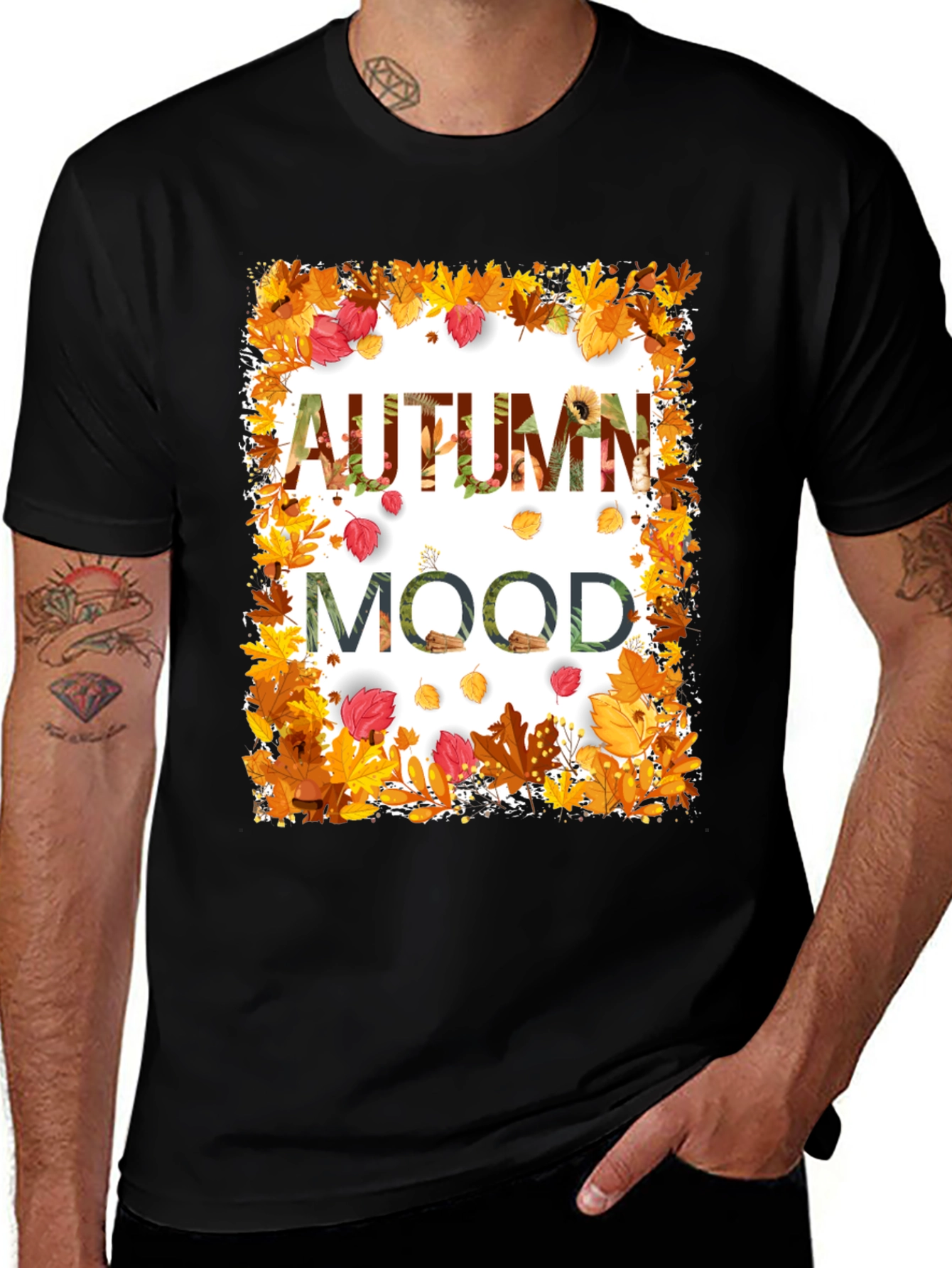 Variant 9 of Autumn Mood Graphic Tee - Fall Fashion