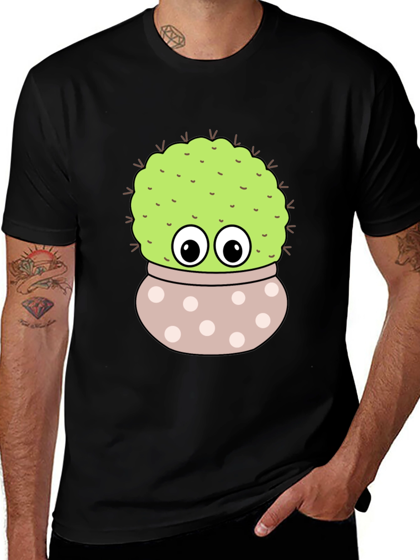 Variant 24 of Cute Cartoon Cactus T-Shirt
