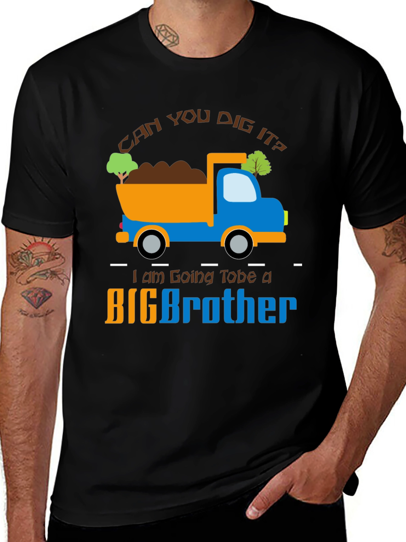 Big Brother Construction Truck T-Shirt