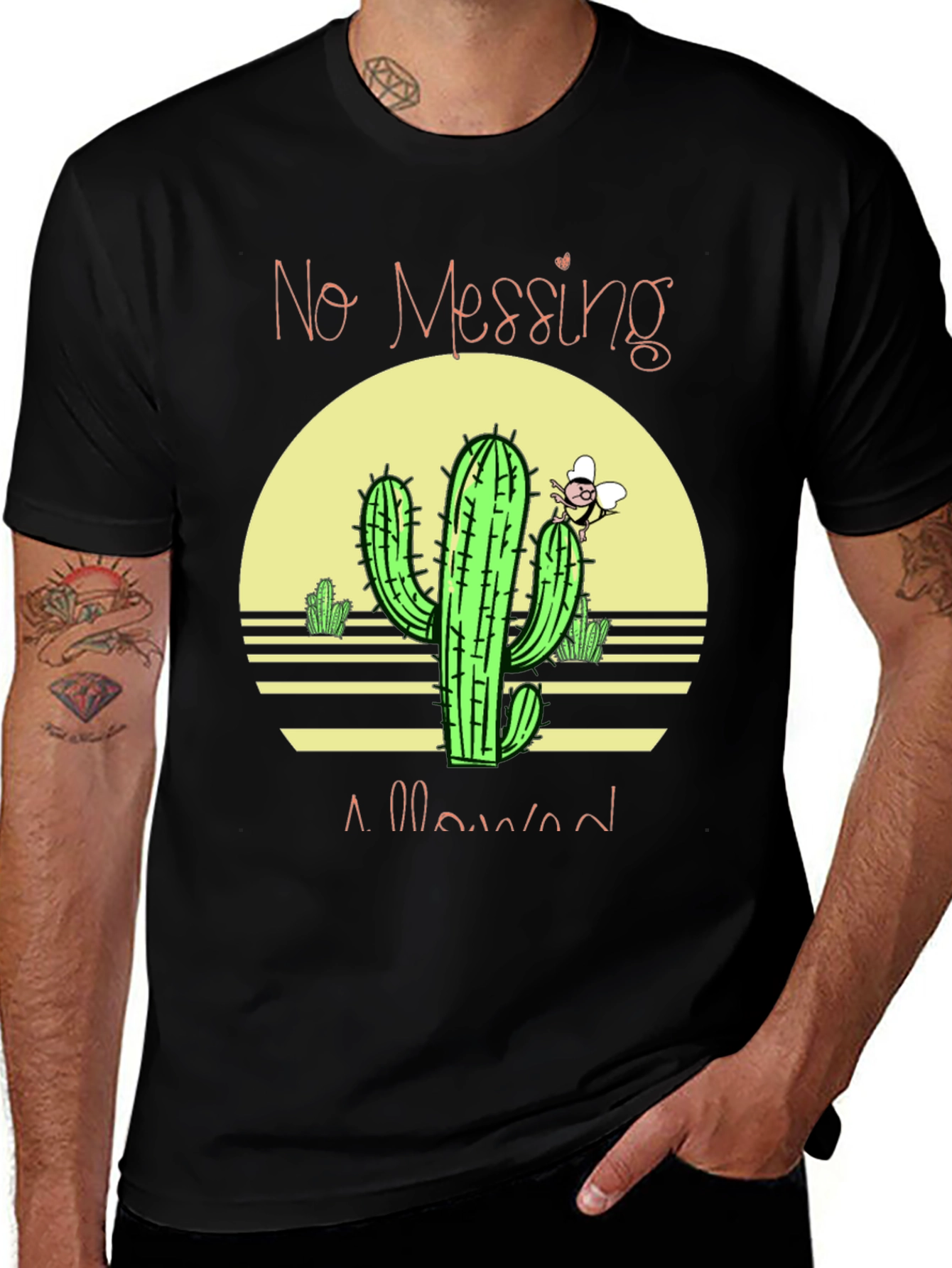No Messing Around Cactus Graphic Tee