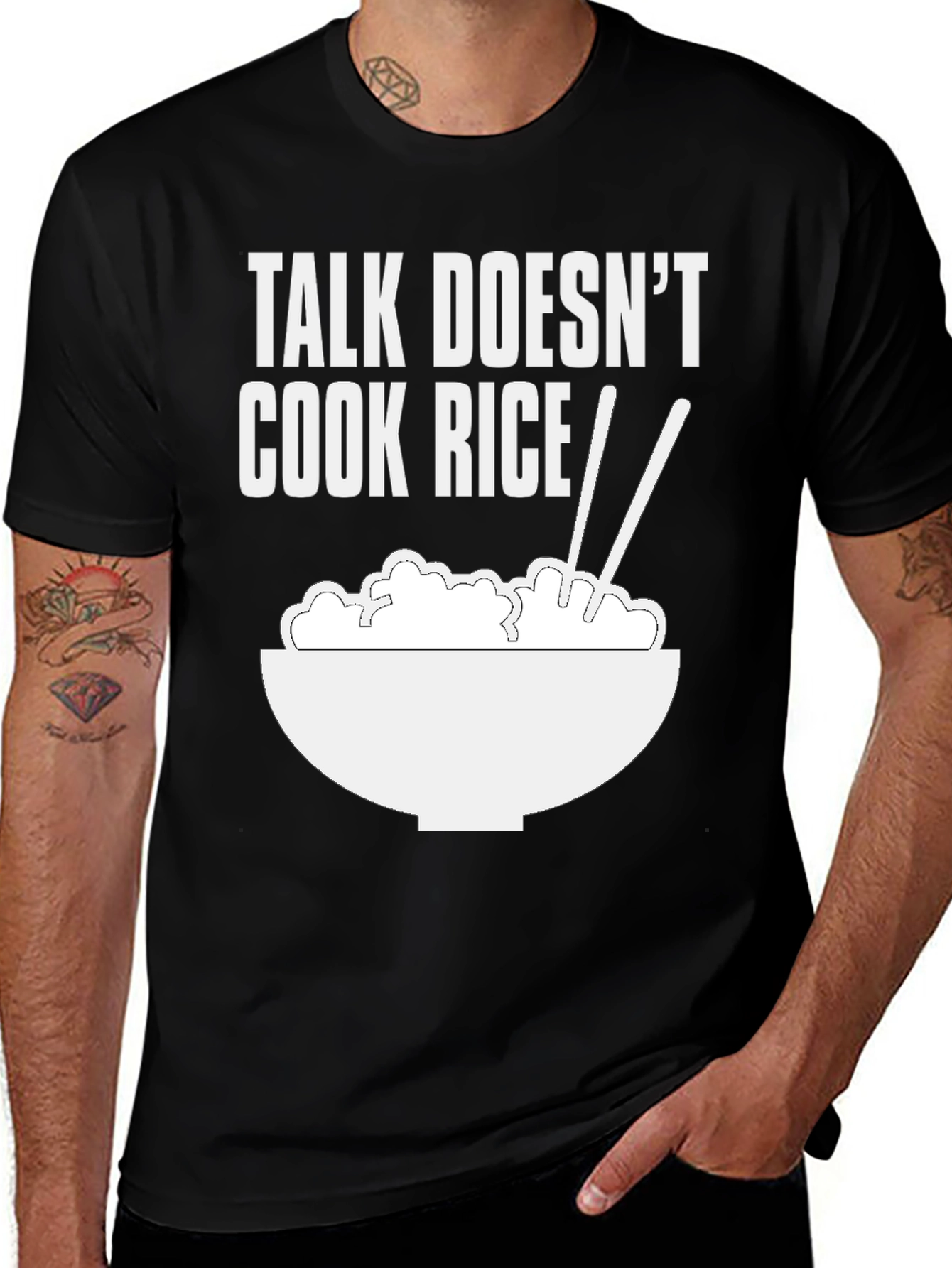 Variant 4 of Talk Doesn't Cook Rice T-Shirt