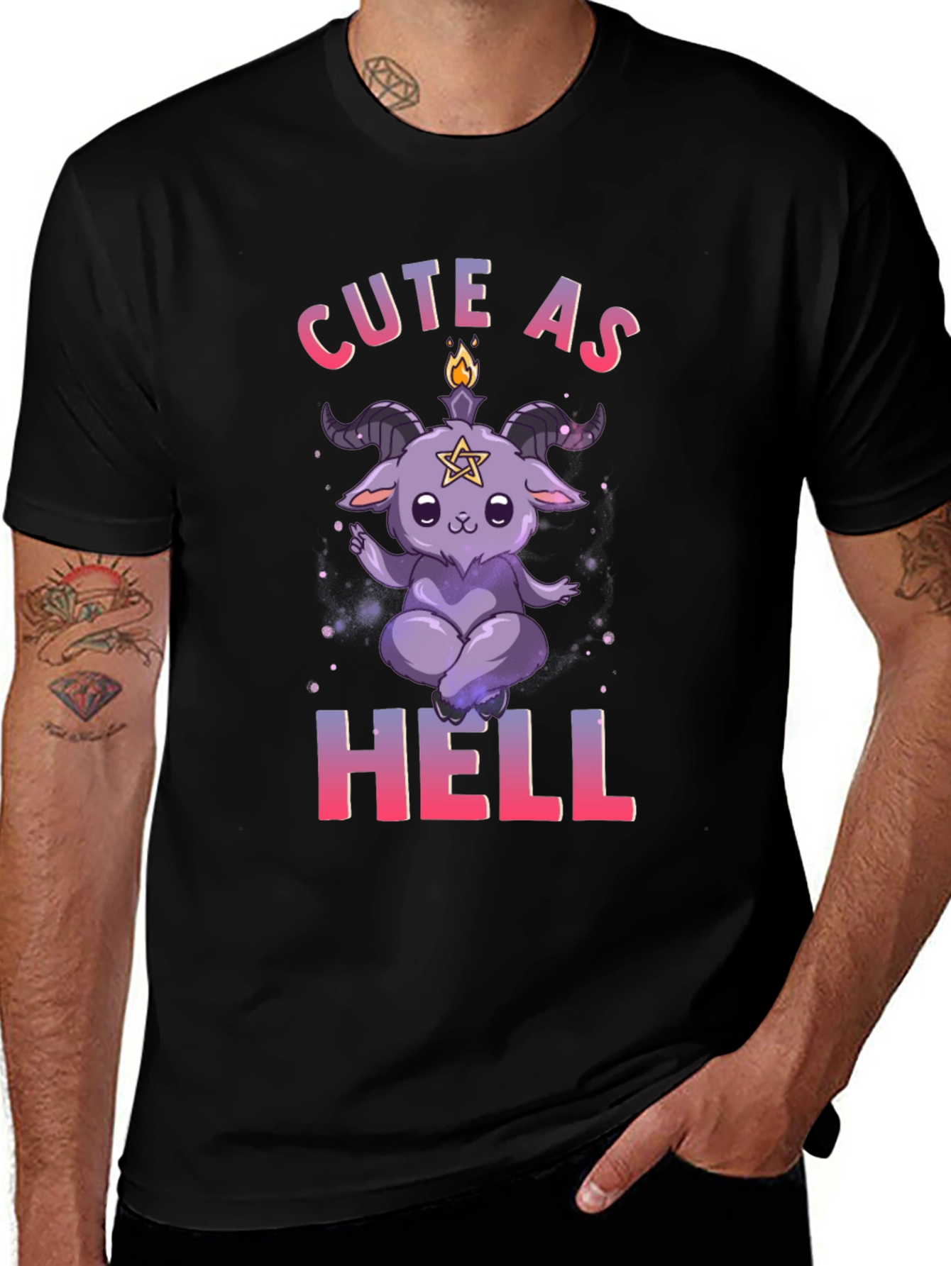 Variant 30 of Cute as Hell Graphic Tee - Edgy Humor T-Shirt