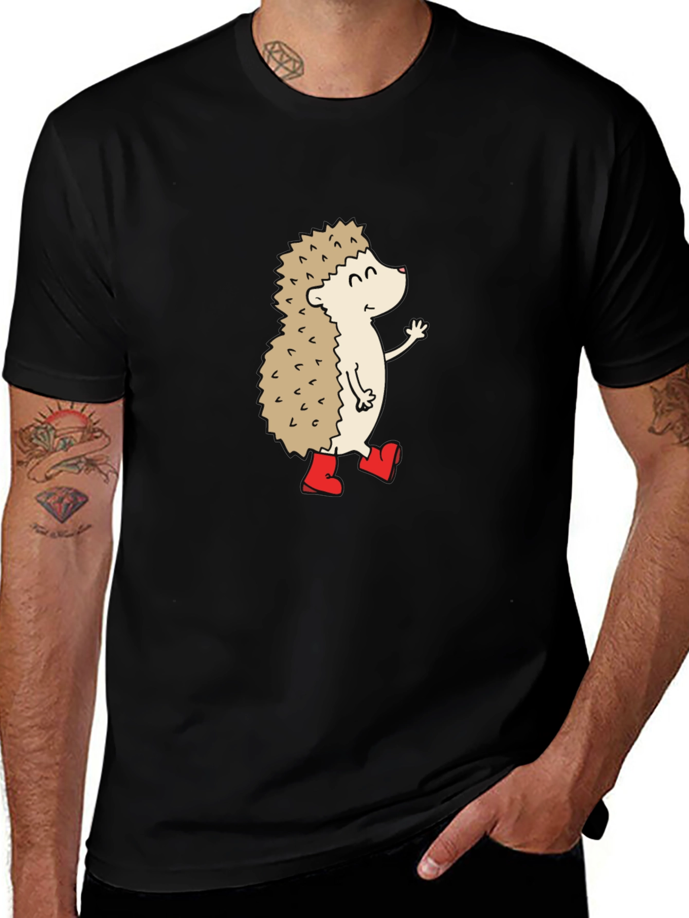 Variant 12 of Funny Hedgehog Graphic T-Shirt