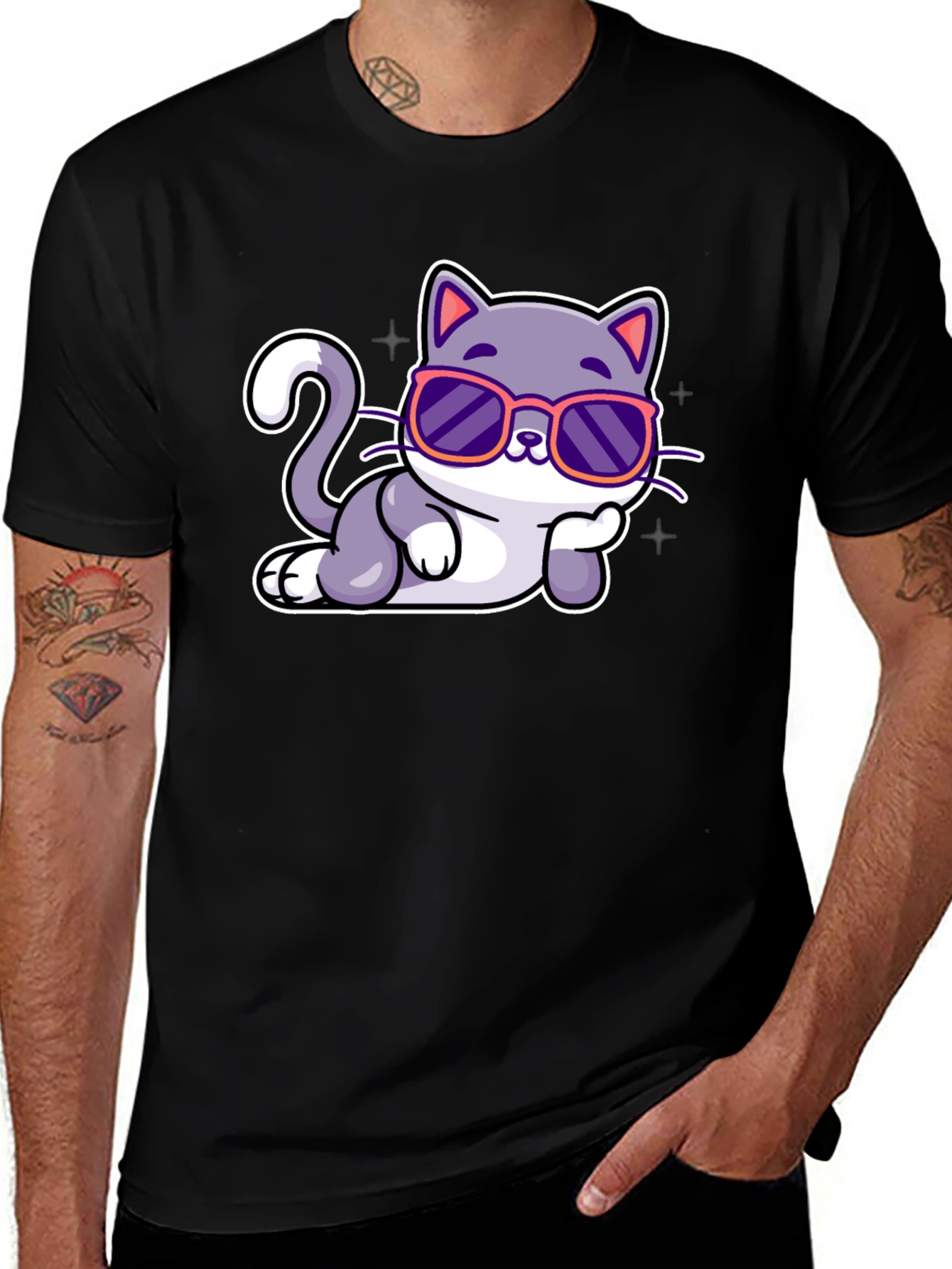 Variant 9 of Cool Cat Tee - Relaxed Style