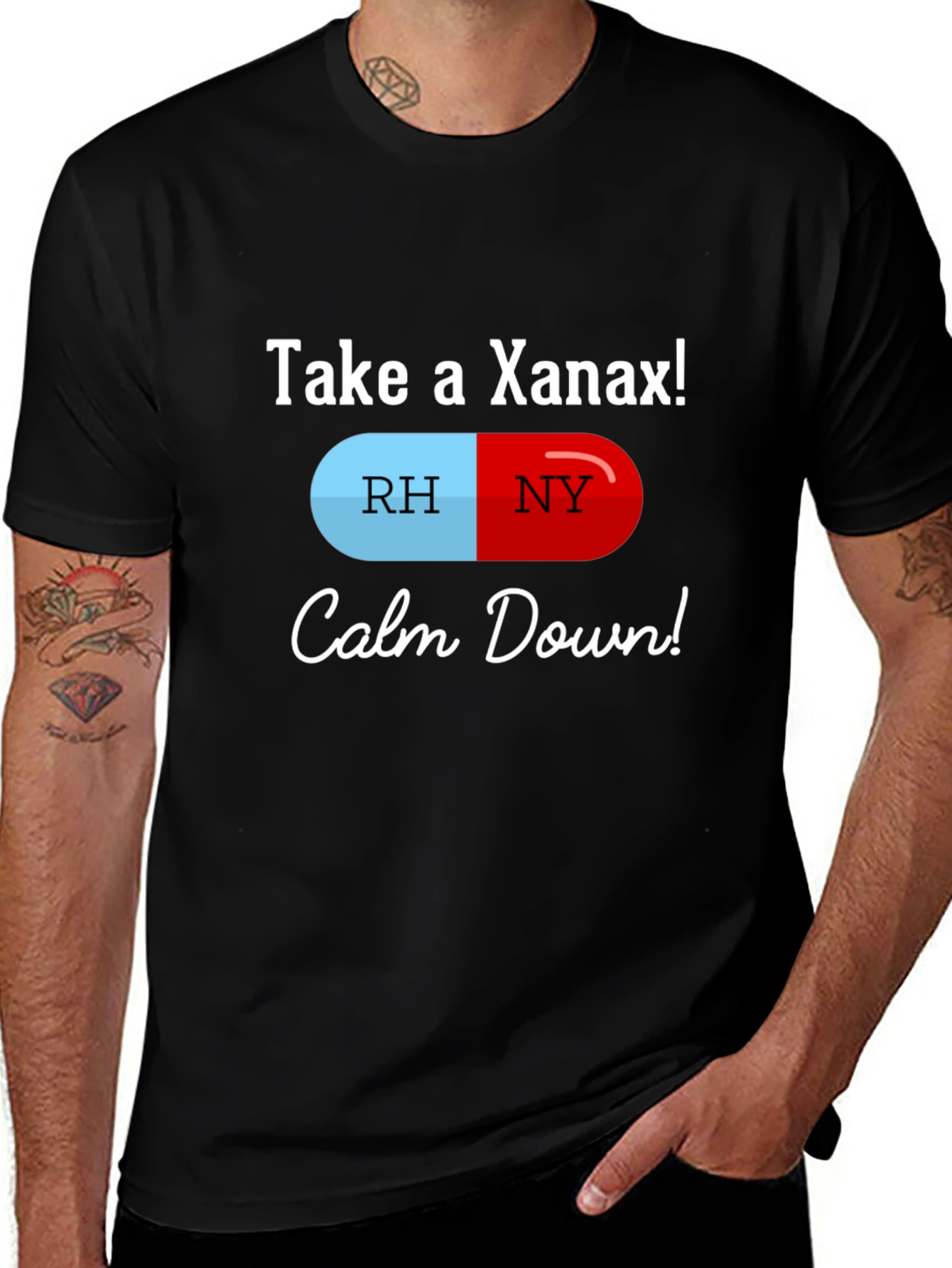 Variant 23 of Take a Xanax! Calm Down! T-Shirt