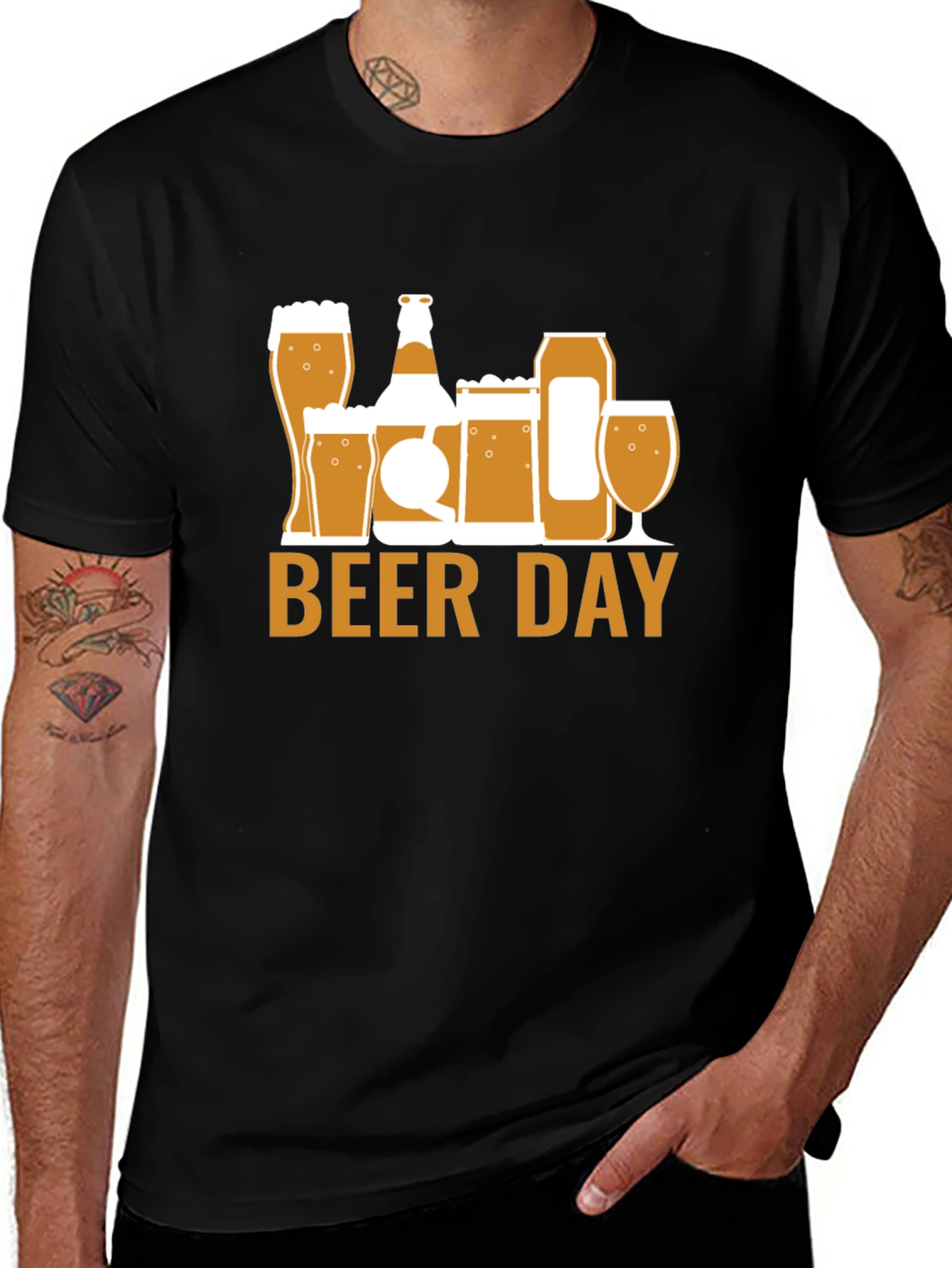 Variant 6 of Beer Day Graphic Tee - Party Shirt