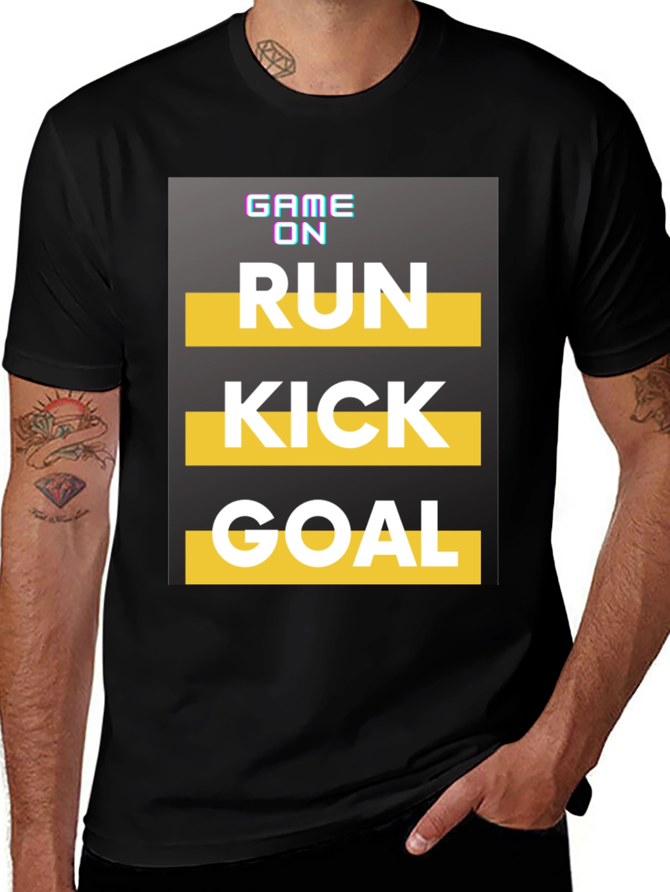 Game On Run Kick Goal T-Shirt