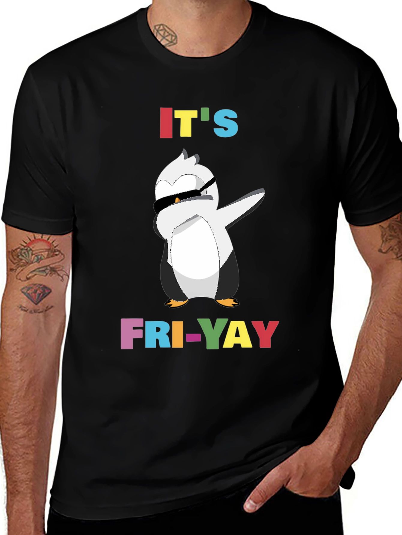 Variant 28 of It's Fri-Yay Penguin Dabbing T-Shirt