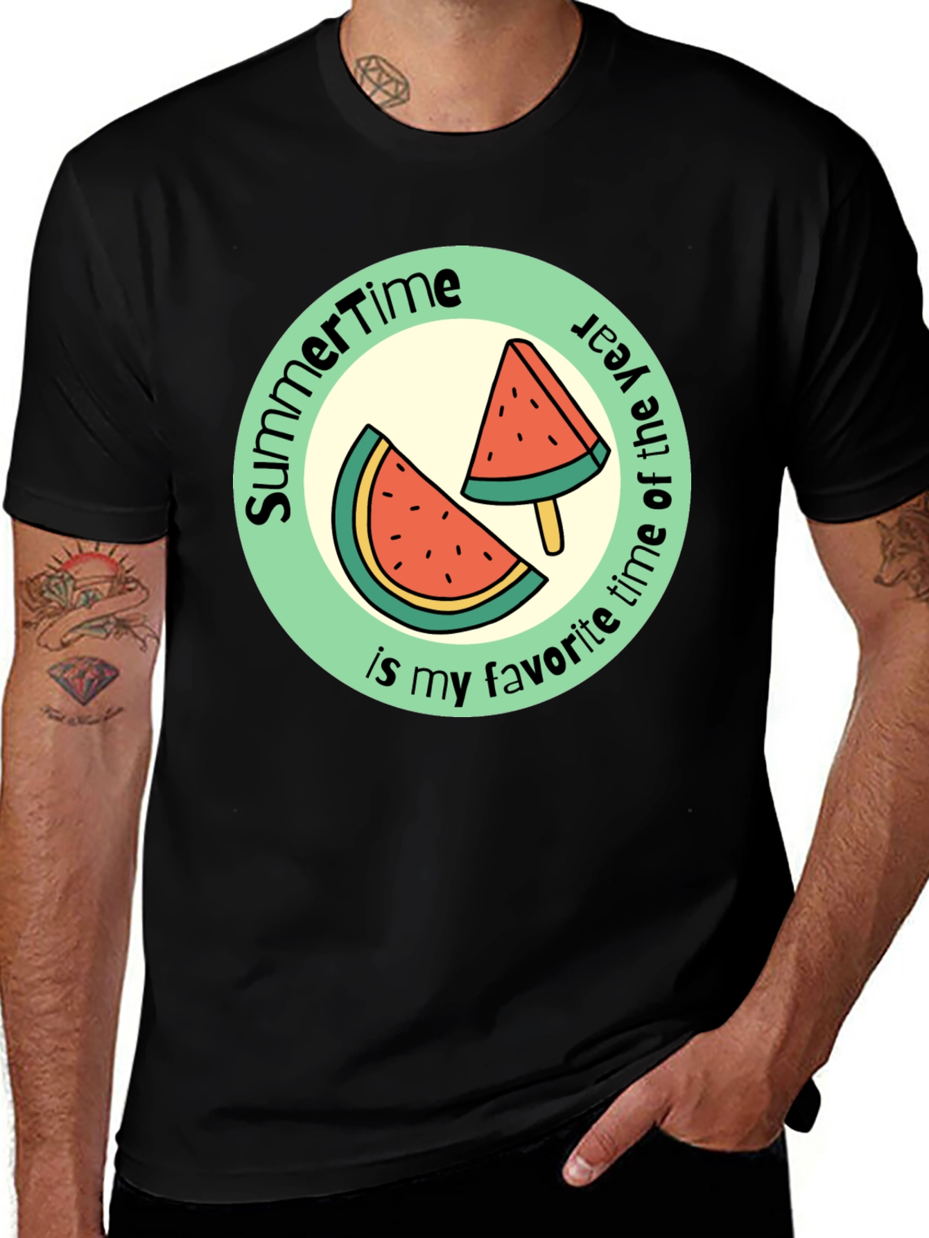 Variant 29 of Summertime Watermelon Graphic Tee
