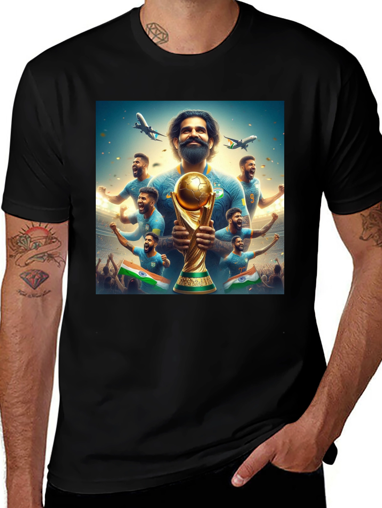 India Soccer World Cup T-Shirt