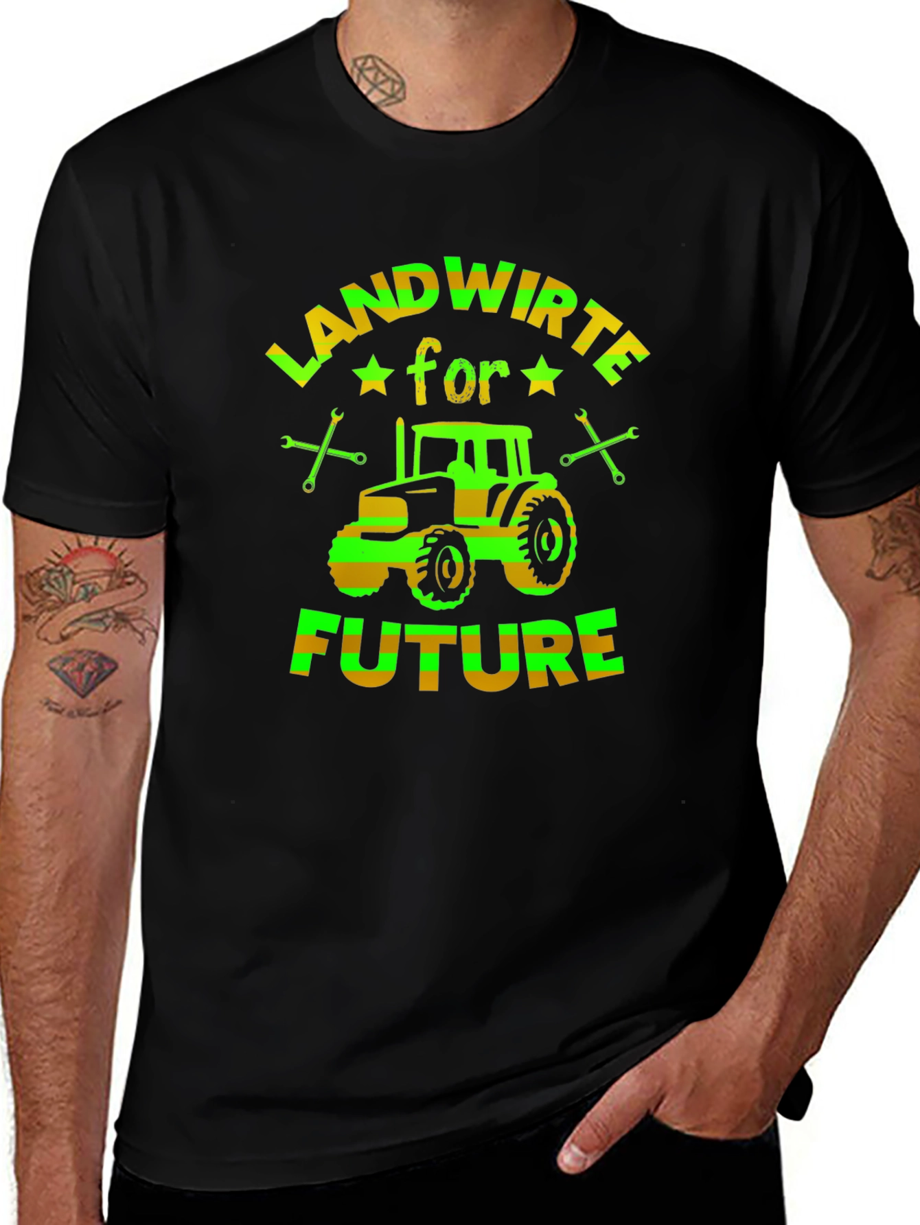 Landwirte for Future Tractor Graphic T-Shirt