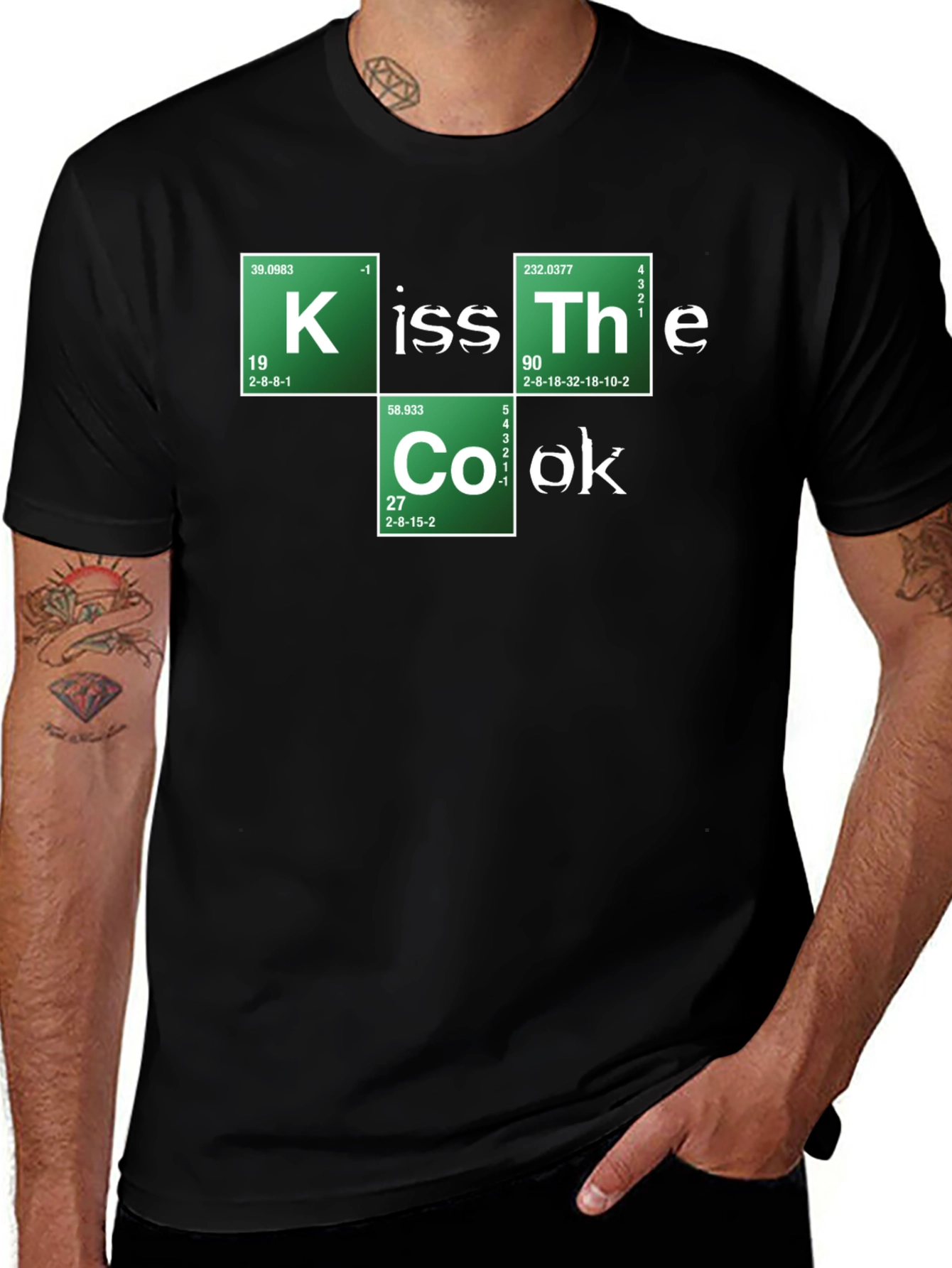 Variant 18 of Kiss the Cook Tee - Periodic Table Shirt