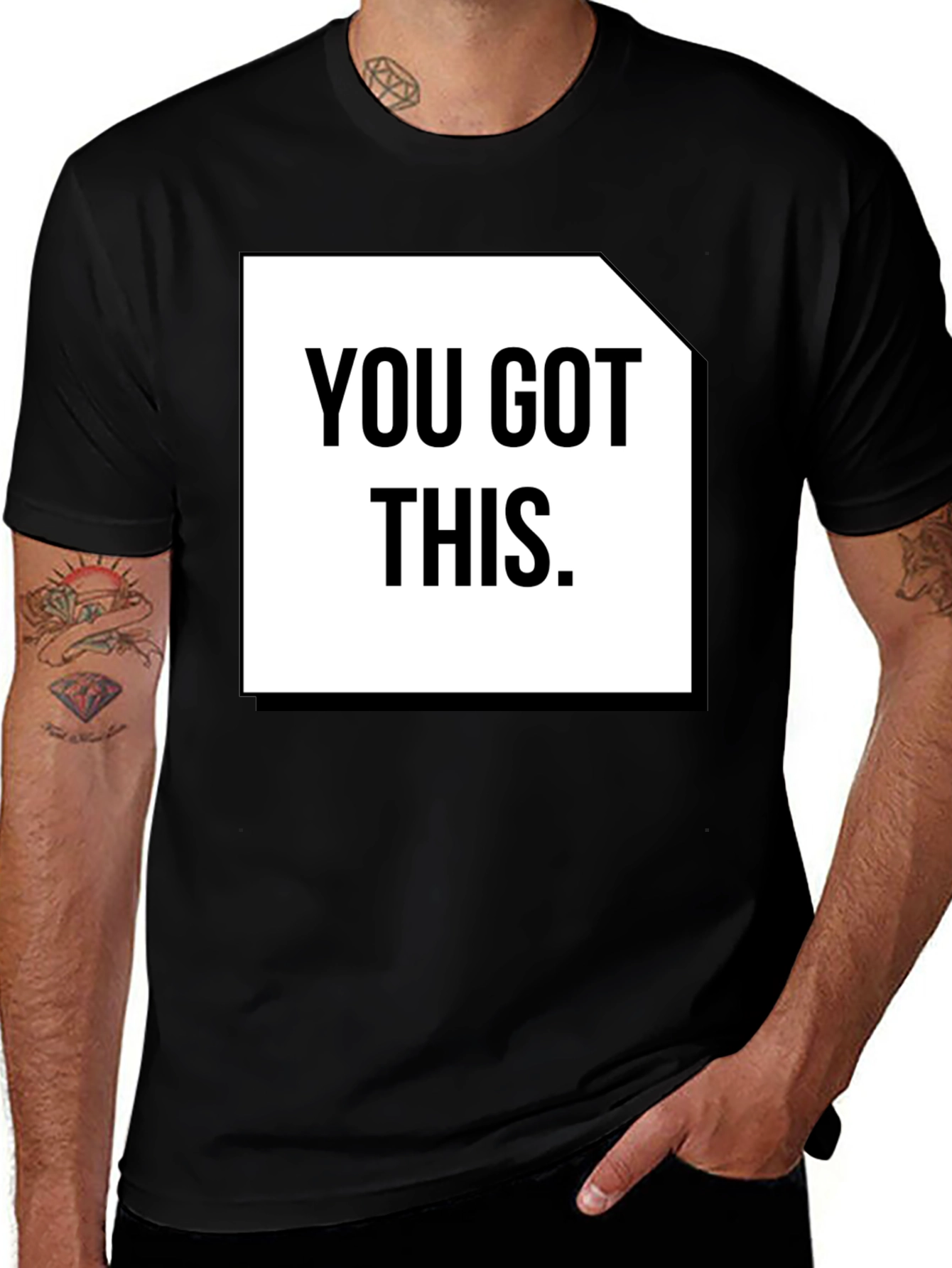 Motivational T-Shirt - You Got This - Black