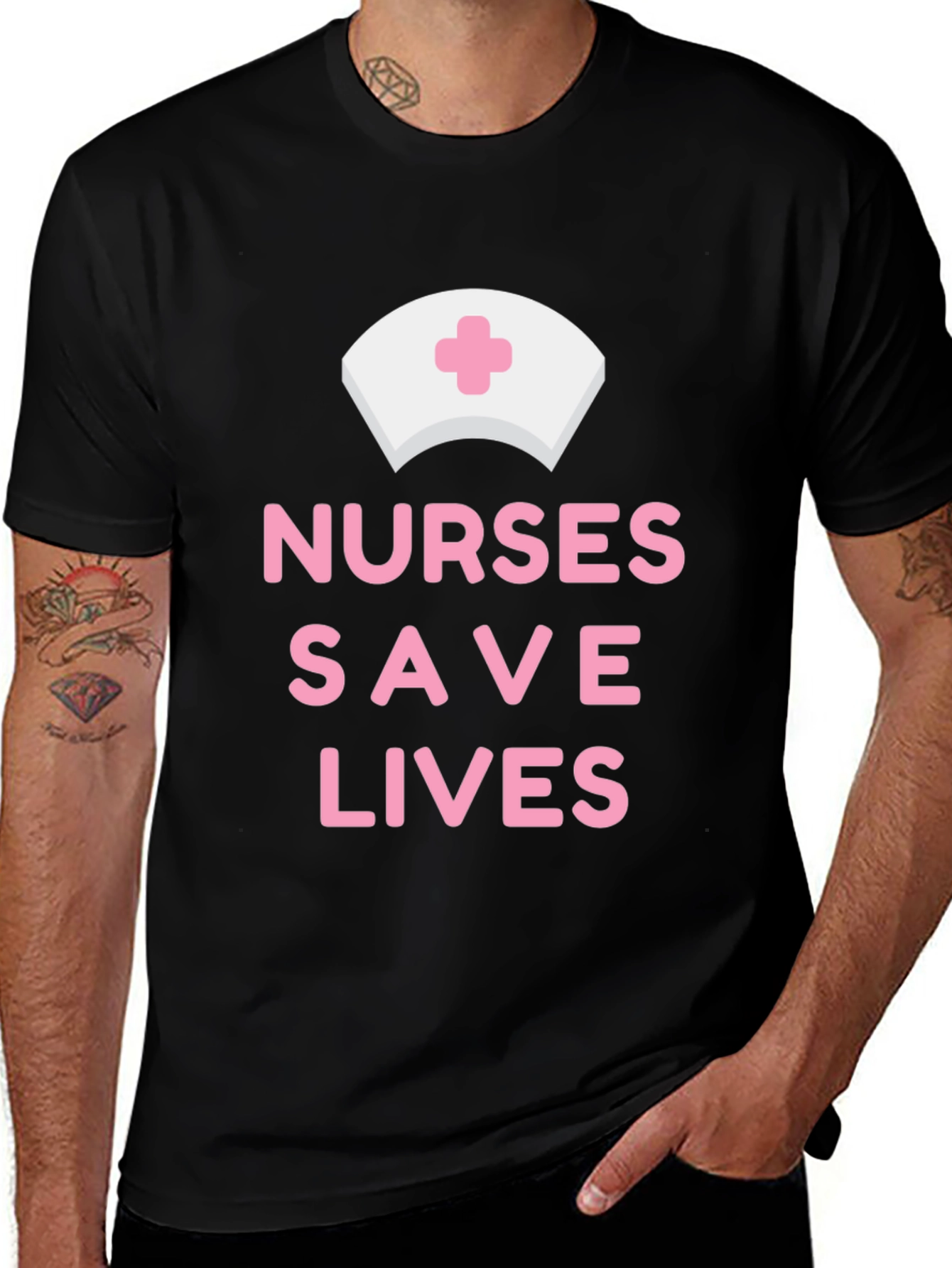 Variant 3 of Nurses Save Lives Graphic T-Shirt