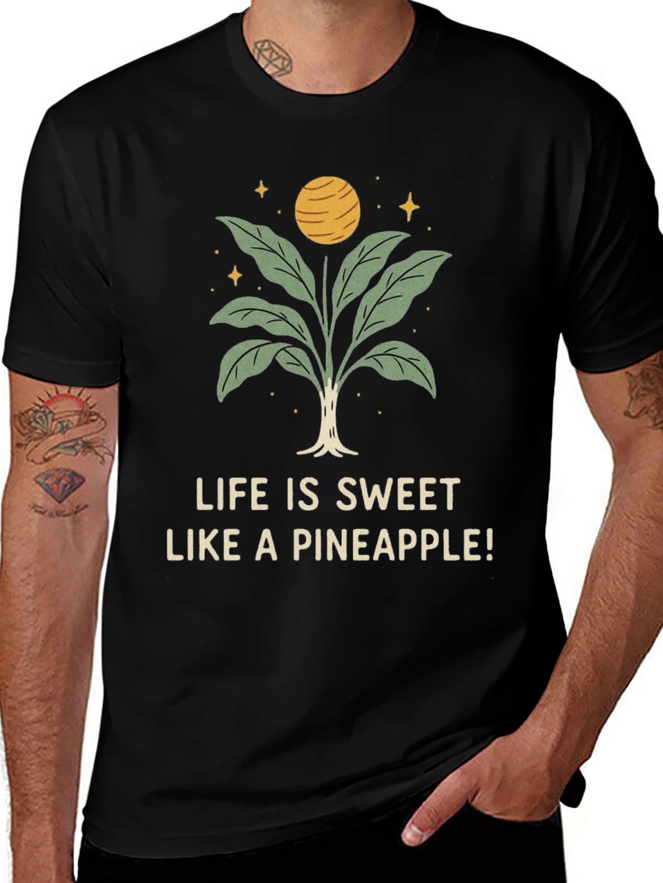 Life is Sweet Pineapple Graphic Tee
