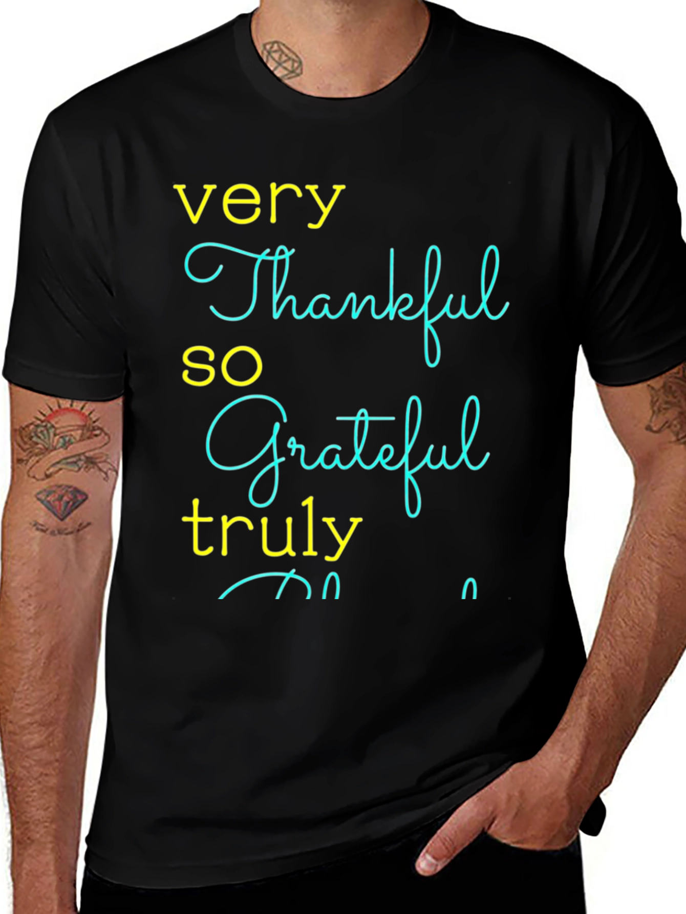 Variant 16 of Thankful Grateful Graphic T-Shirt