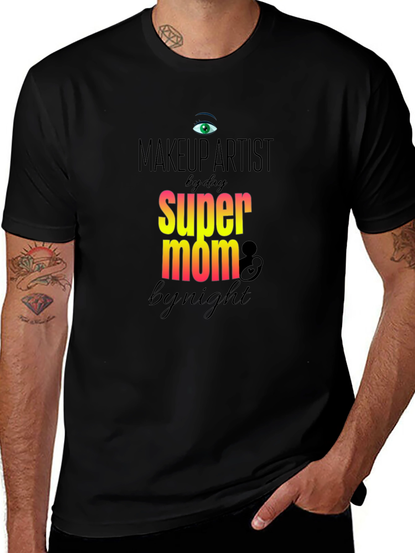 Variant 16 of Makeup Artist Super Mom T-Shirt